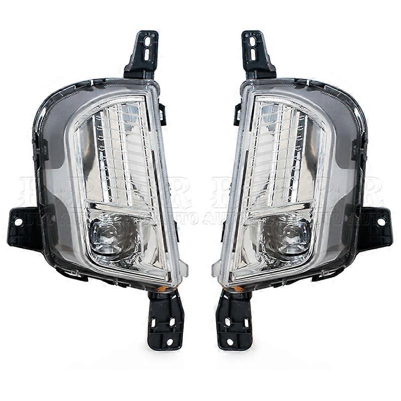 Applicable Car Daytime Running Light Car Accessories Front Bumper LED DRL Fog Lamp Driving Fog Light Headlight For Ford edge 2019 2020