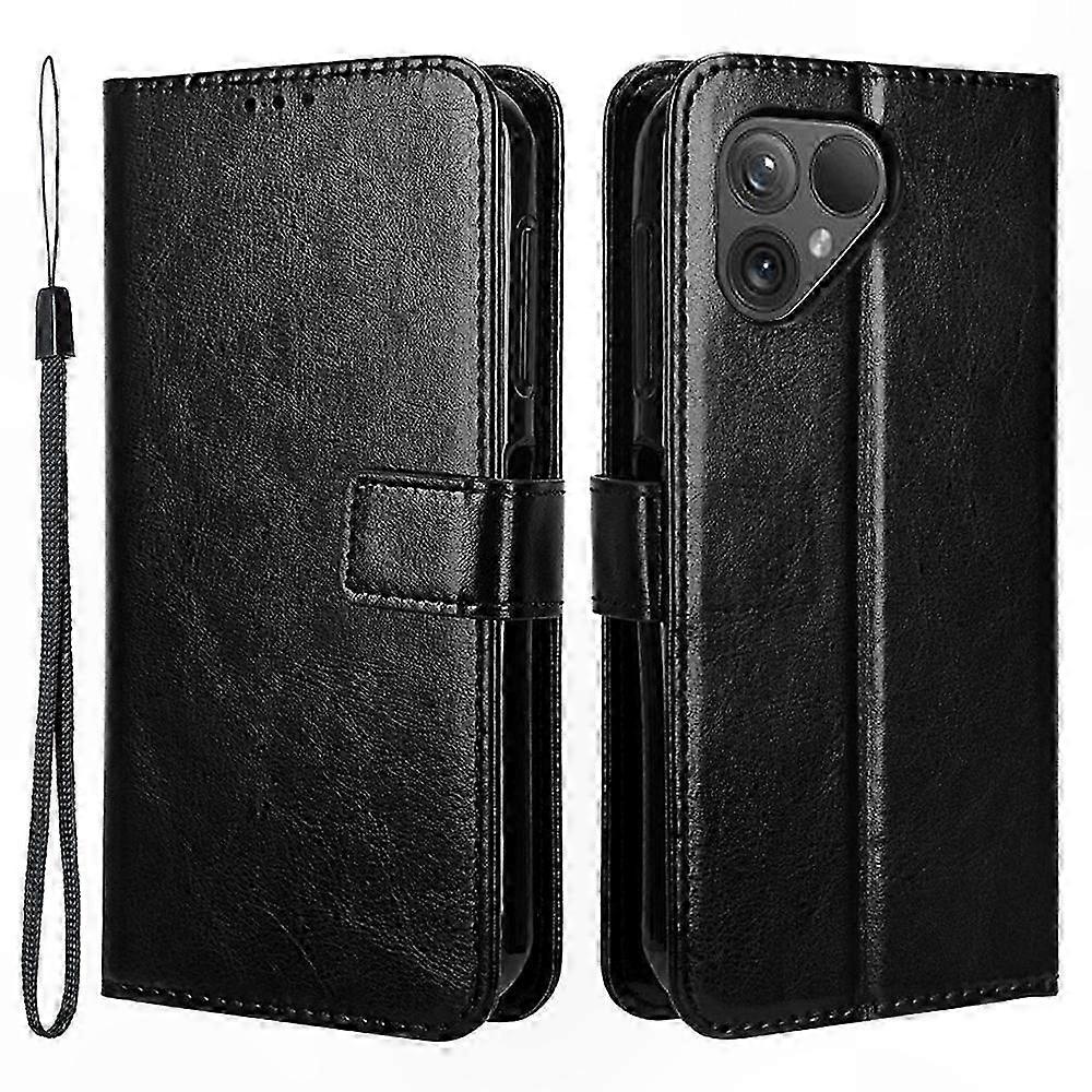 Leather Flip Case with Magnetic Closure for Ethical Smartphone Model 5