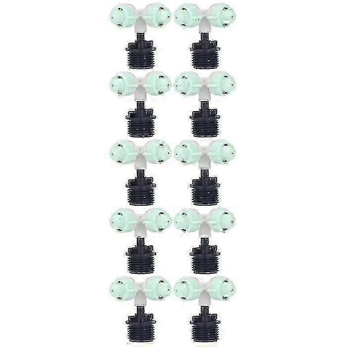 Cross Atomizing Micro Sprinkler Set for Gardens - 10-Piece Drip Irrigation Sprinkler Head for Efficient Watering
