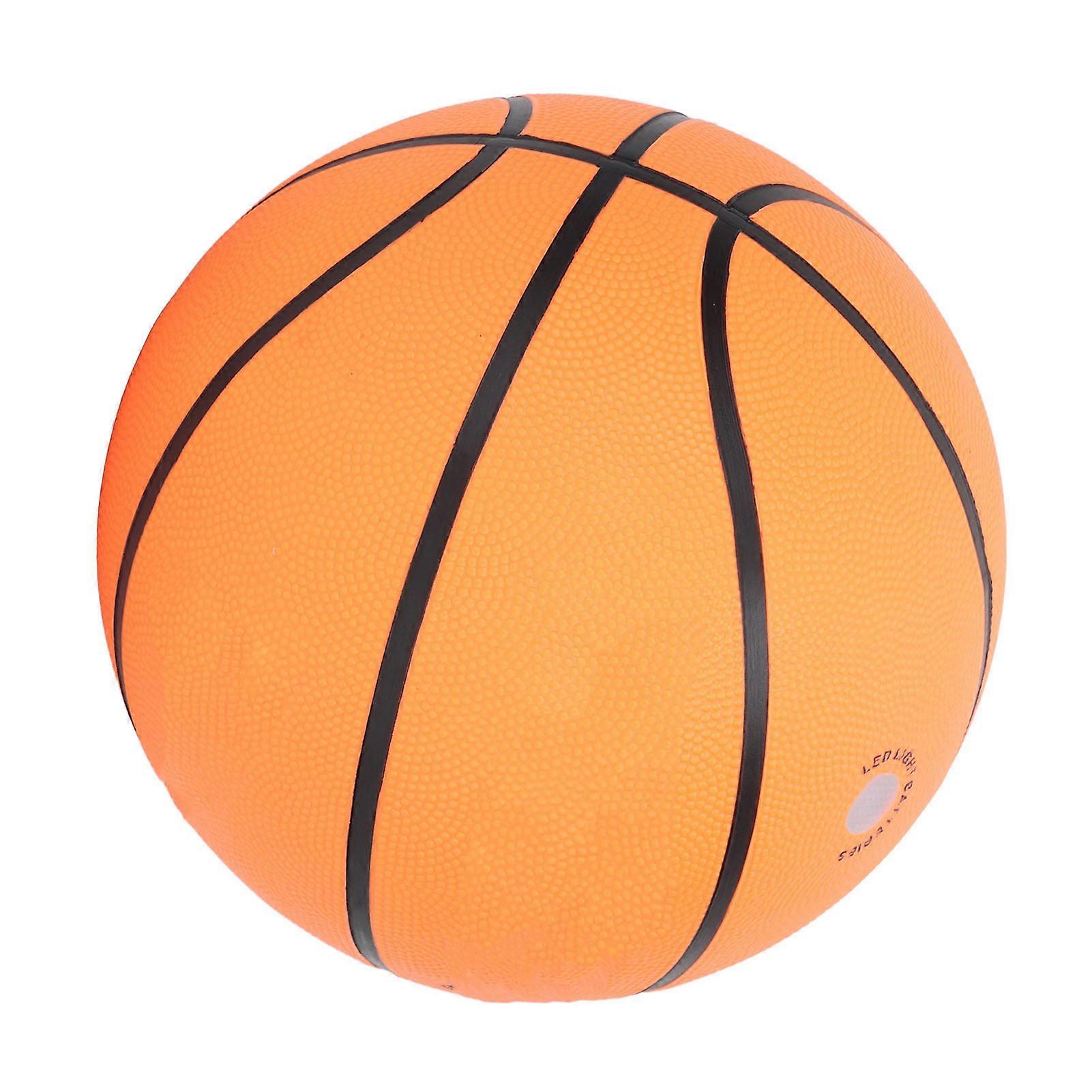 LED Basketball Size 7 Orange Glow in Dark Light Up with Batteries