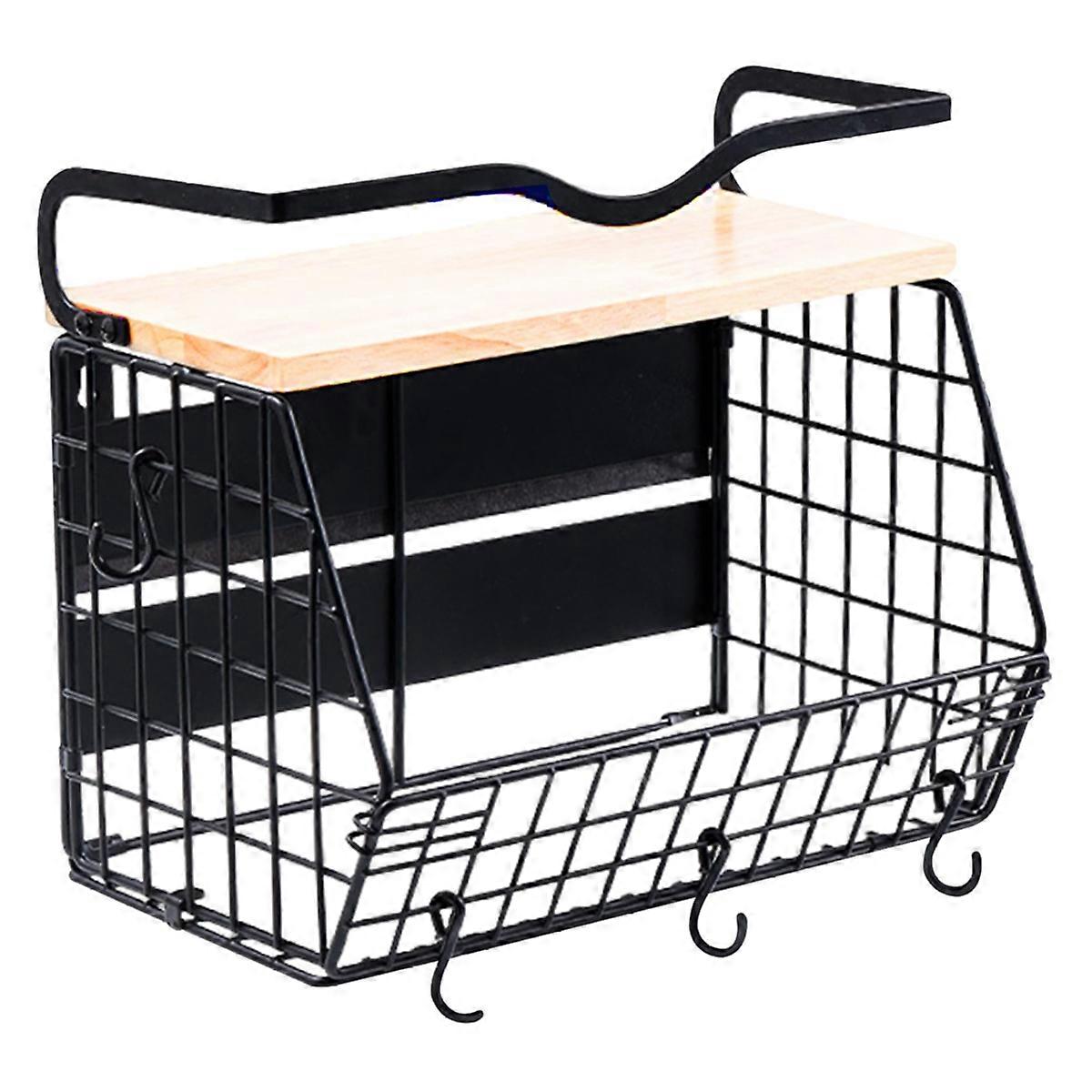 Magnetic Refrigerator Shelves with Wooden Lids Fruit, Potato and Onion Storage Racks Food Storage Racks