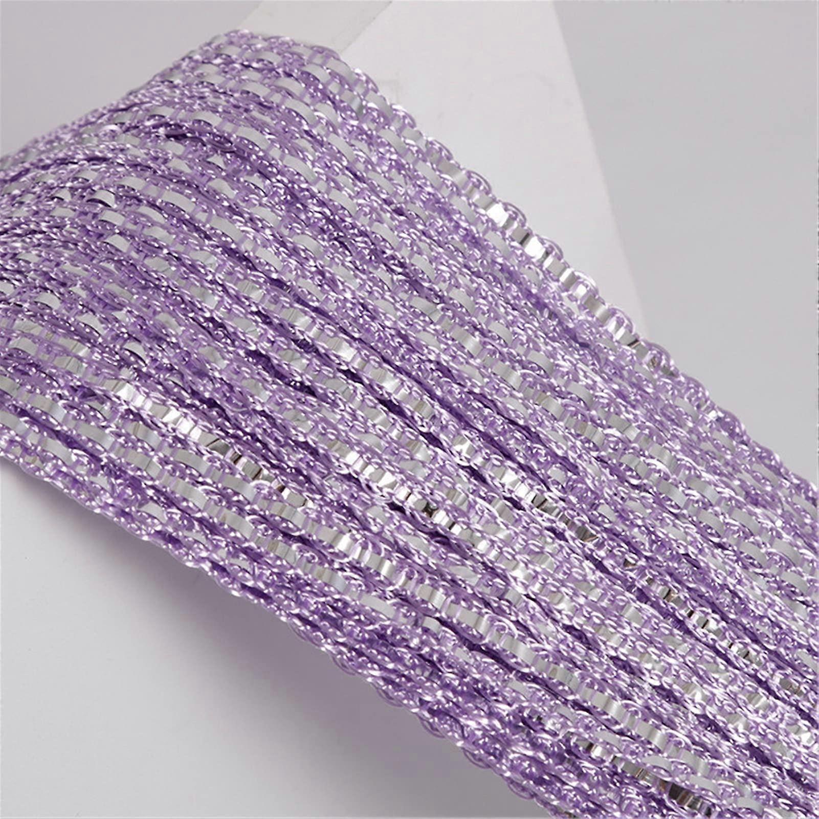 Glitter String Door Curtain Beads Thread Curtains Window Panel Beaded Fringe Door Room Divider Light Purple