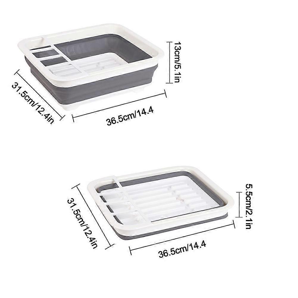 Foldable Dish Rack Kitchen Storage Holder Drainer Bowl Tableware  Holders & Racks