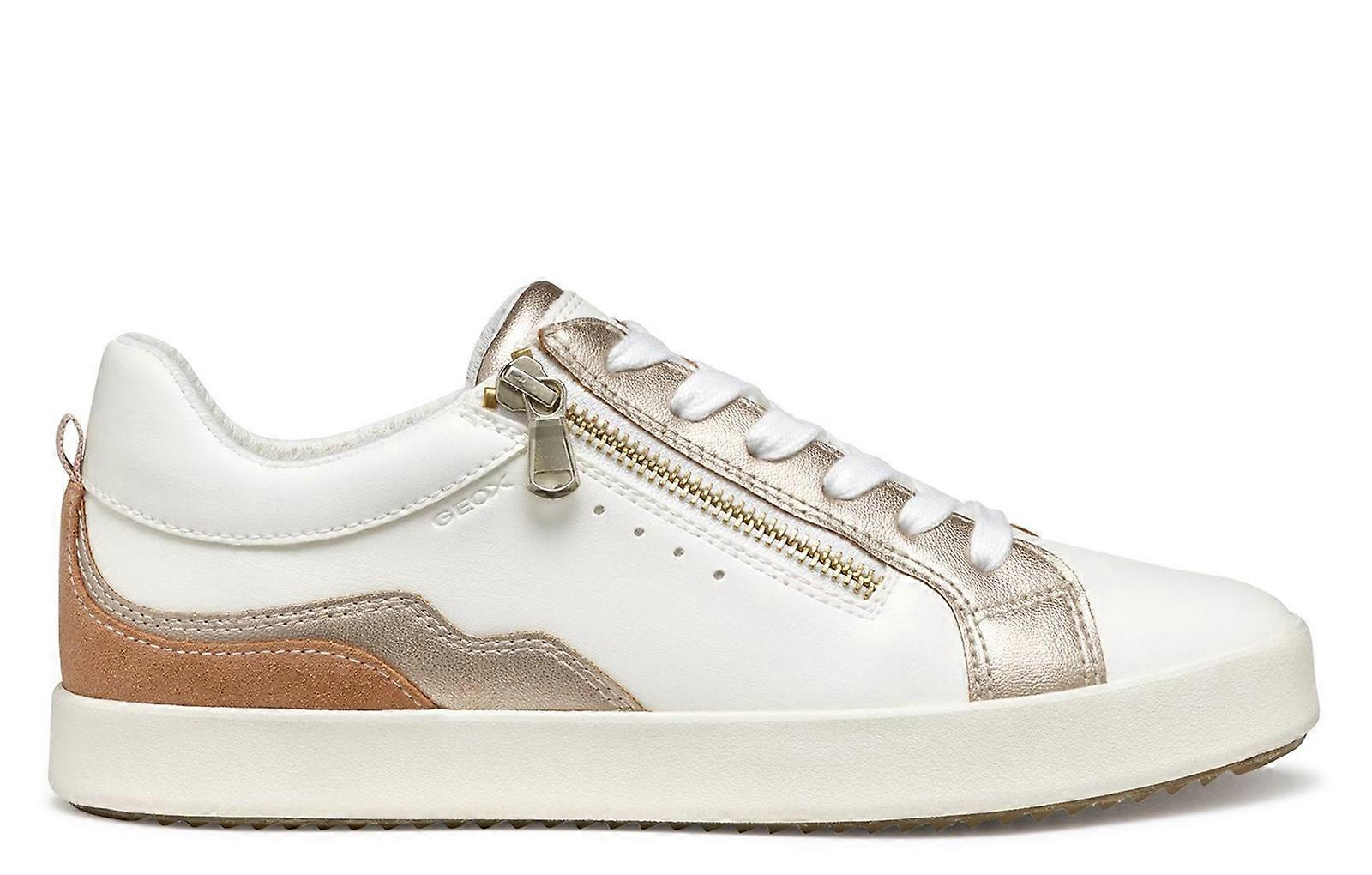 Geox Blomiee Trainers Optic White/Nude