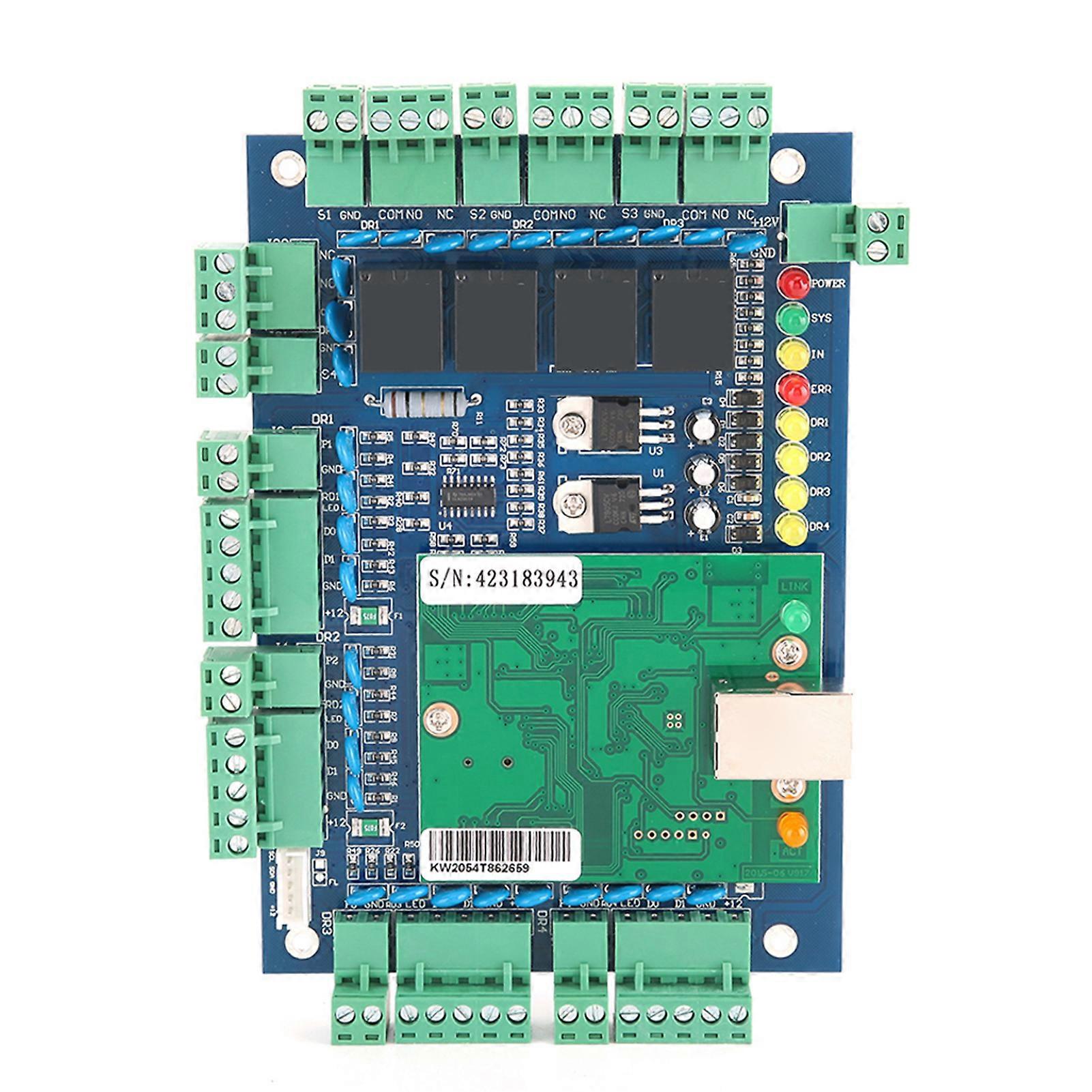 TCP / IP Network Access Control Panel Board Card Controller Reader Wiegand26/34 4 Door Use