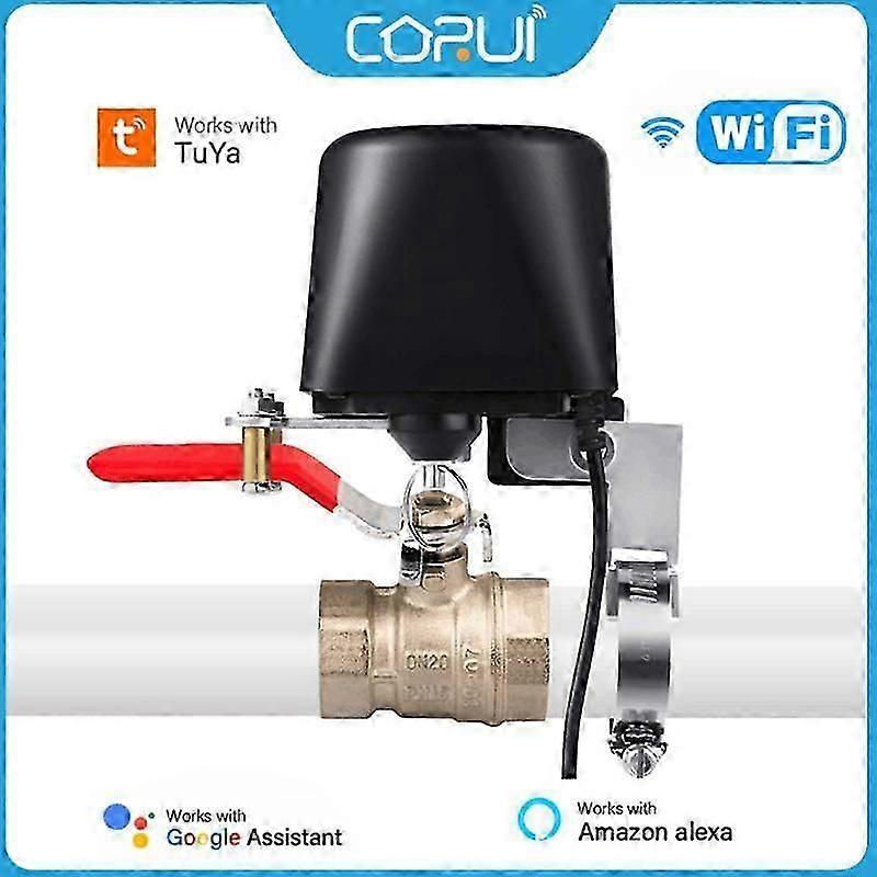 Tuya Smart Zigbee Water Valve Controller with Adapter for UK Home Automation