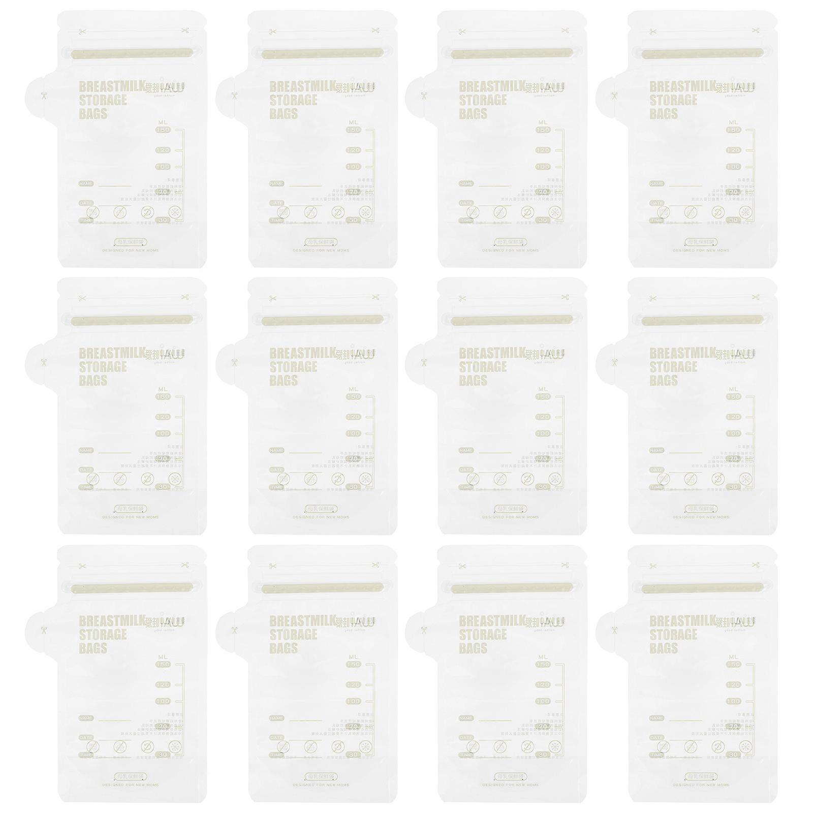 Transparent 30Pcs Disposable Milk Storage Bags Ideal For New Moms With Freshness Protection Functionality Sized 18X10cm Suitable For Home Use