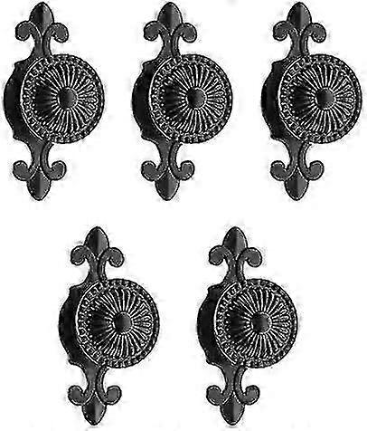 Pulls Handles Knobs, 5Pcs Round Antique for Drawer Door Kitchen