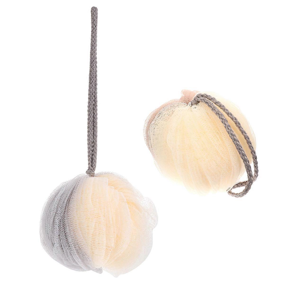 Bath Foaming Shower Ball for Body Skin Cleaner 2Pcs Collection