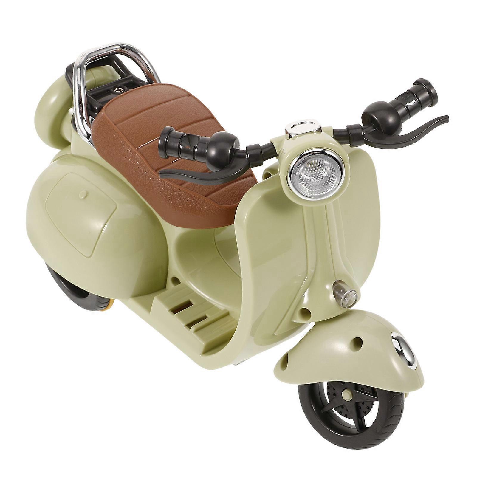 Motorcycle Hamster Plaything for Small Pets Light Green Plastic Exercise Toy 1Set