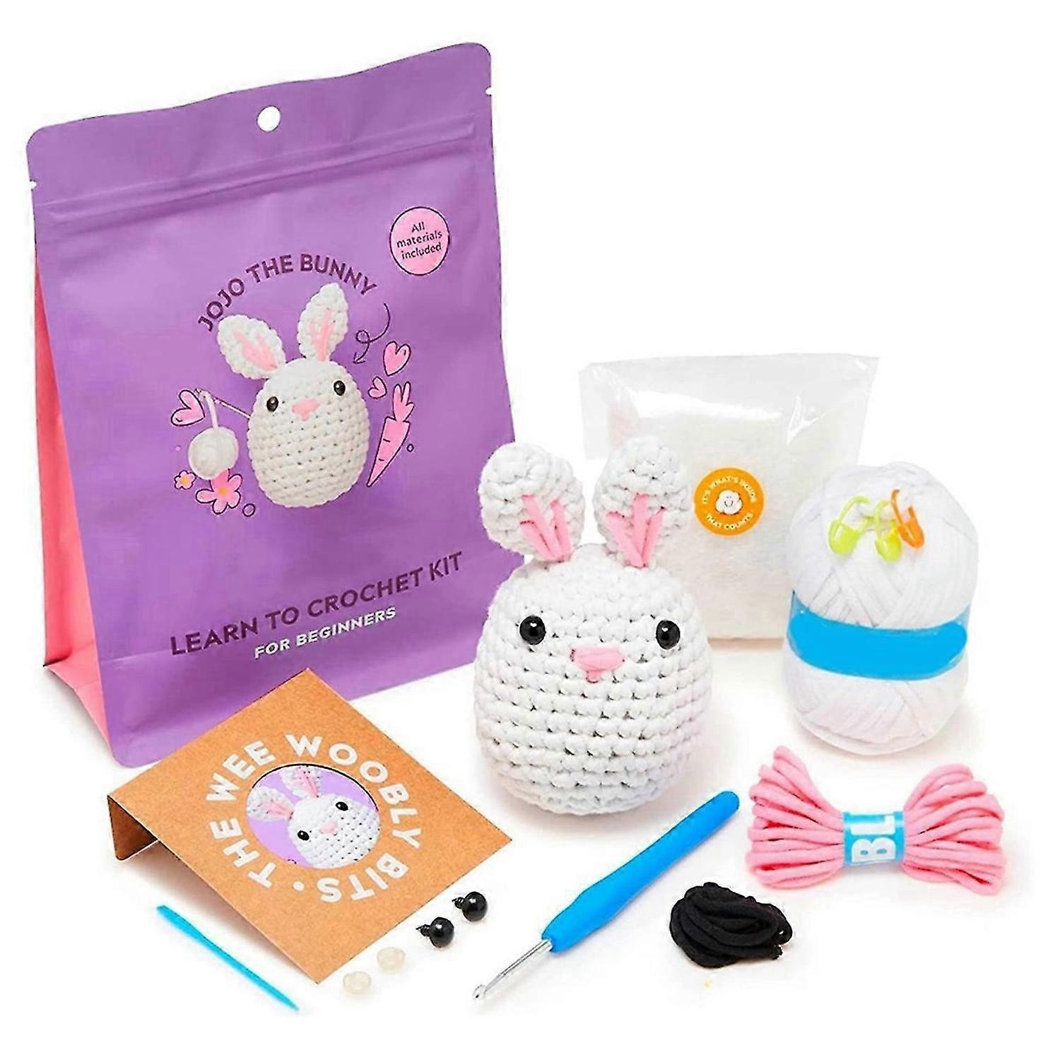 Beginners Crochet Kit DIY Knitting with Step-by-Step Video F