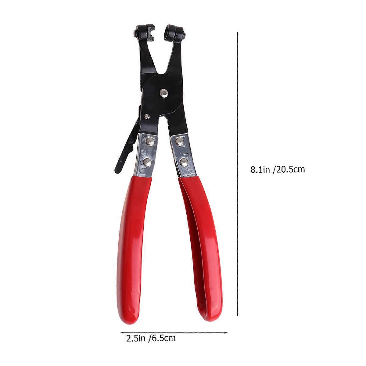 Clamp Pliers Tube Clamp Forceps for Repairing 2Pcs Straight and Bent Hose Clamps