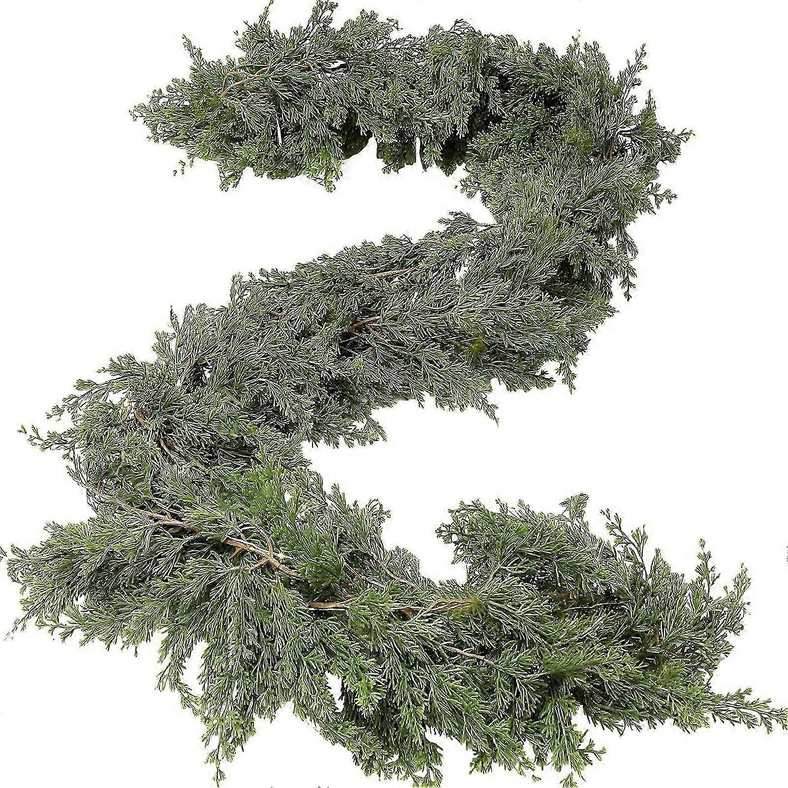 2m Xmas Garland Decorations Artificial Pines Garland for Holiday Decor Mantles Fireplaces Table Home Decor