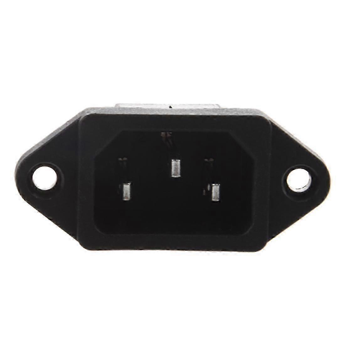 IEC 320 C14 Male Plug 3 Pins PCB Panel Power Inlet Socket Connector jn