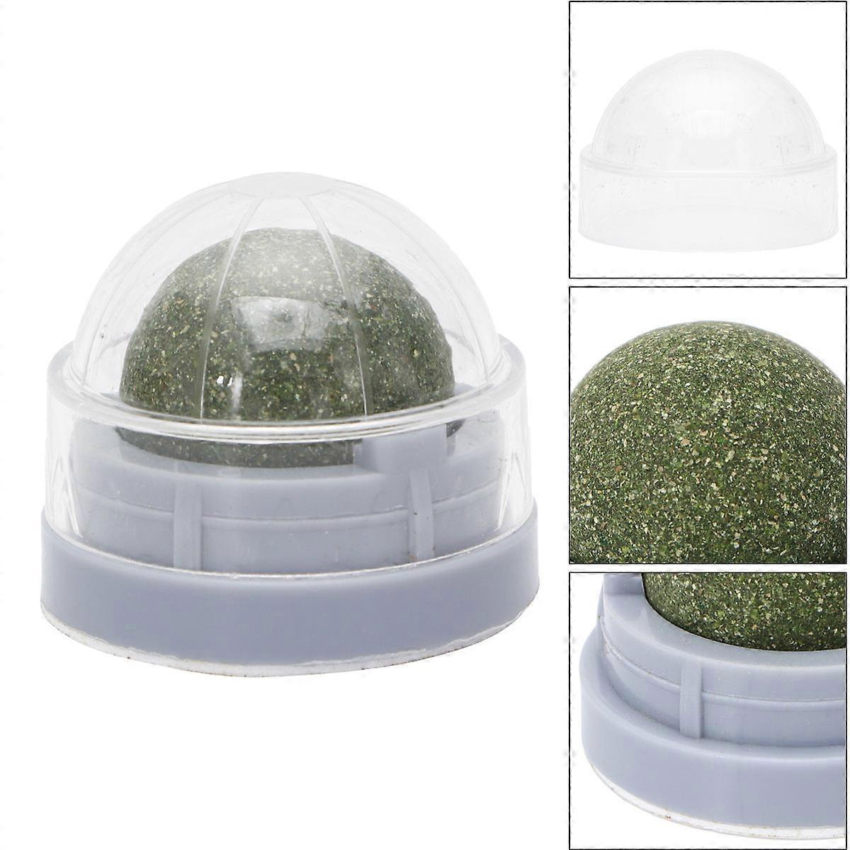 Catnip Rotatable Cat Licking Ball Mint Candy 2Pcs for Cat Snacks