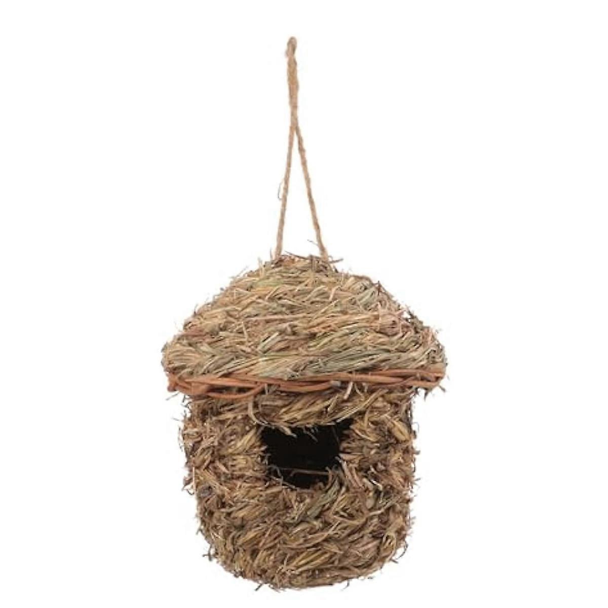 Straw bird nest bird shelter, parrot breeding cave, bird nest house