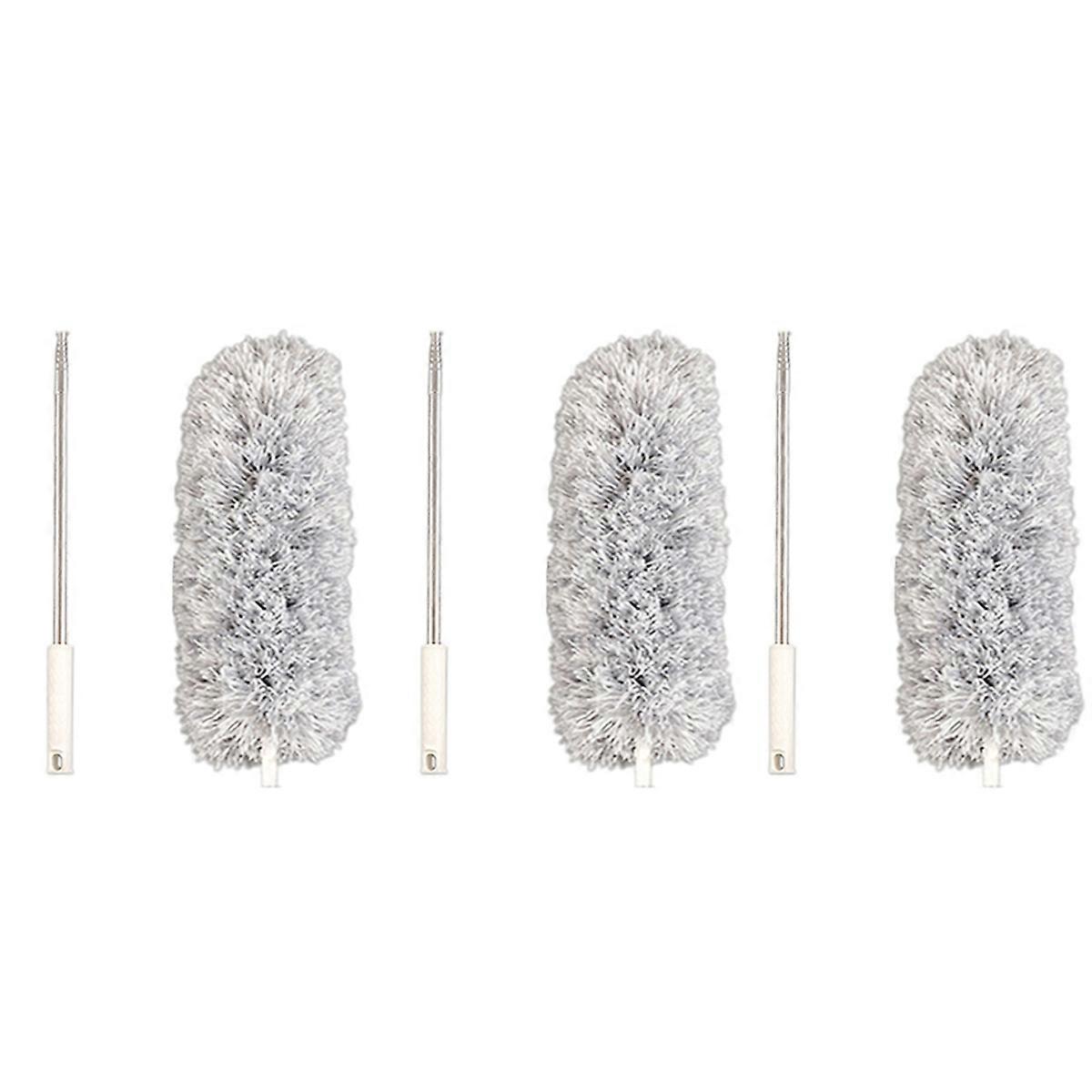microfiber duster, retractable crevice dusting tool, Gray