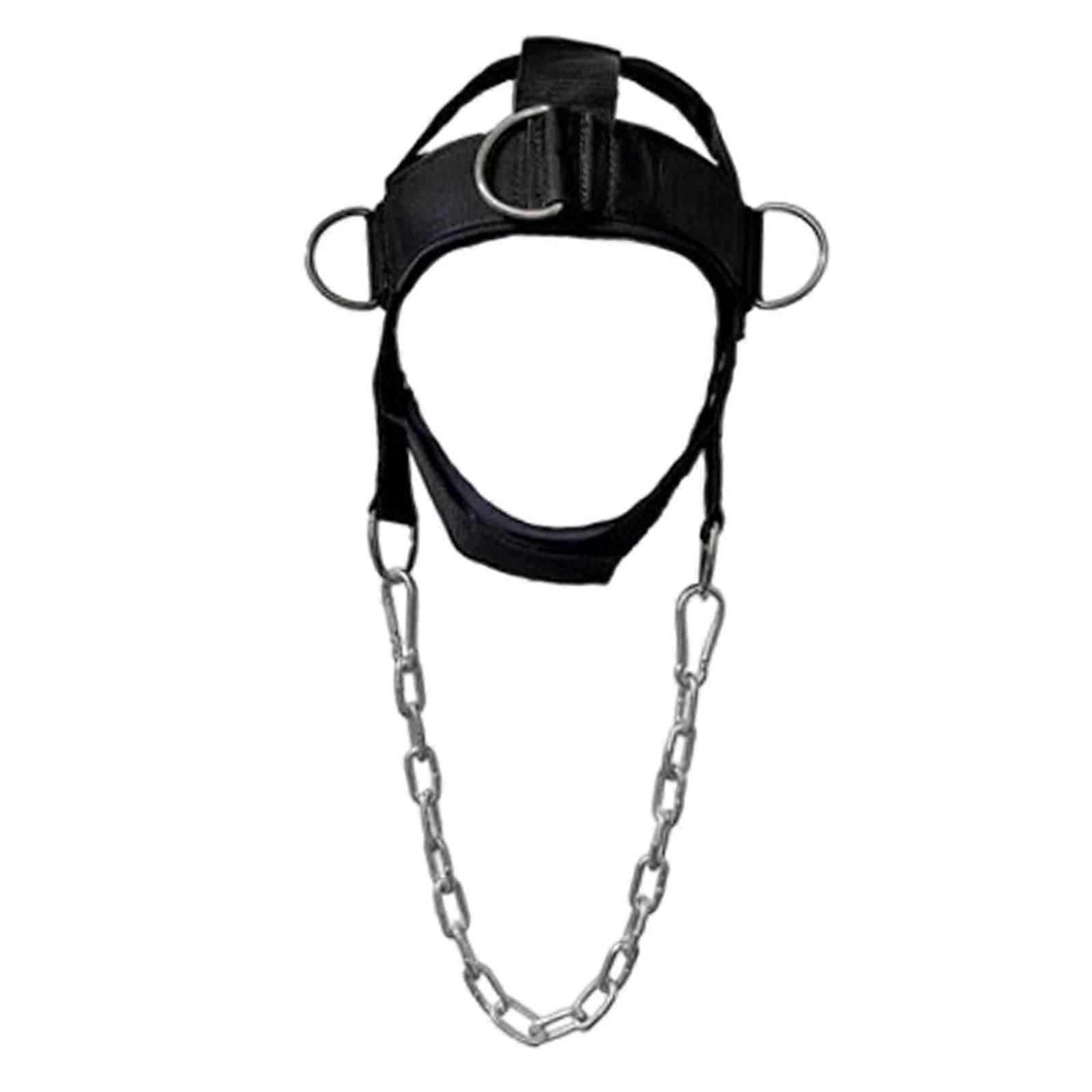 Head Harness Exercise For Men And Women With Metal Chain Weight Layer For Boxing Training