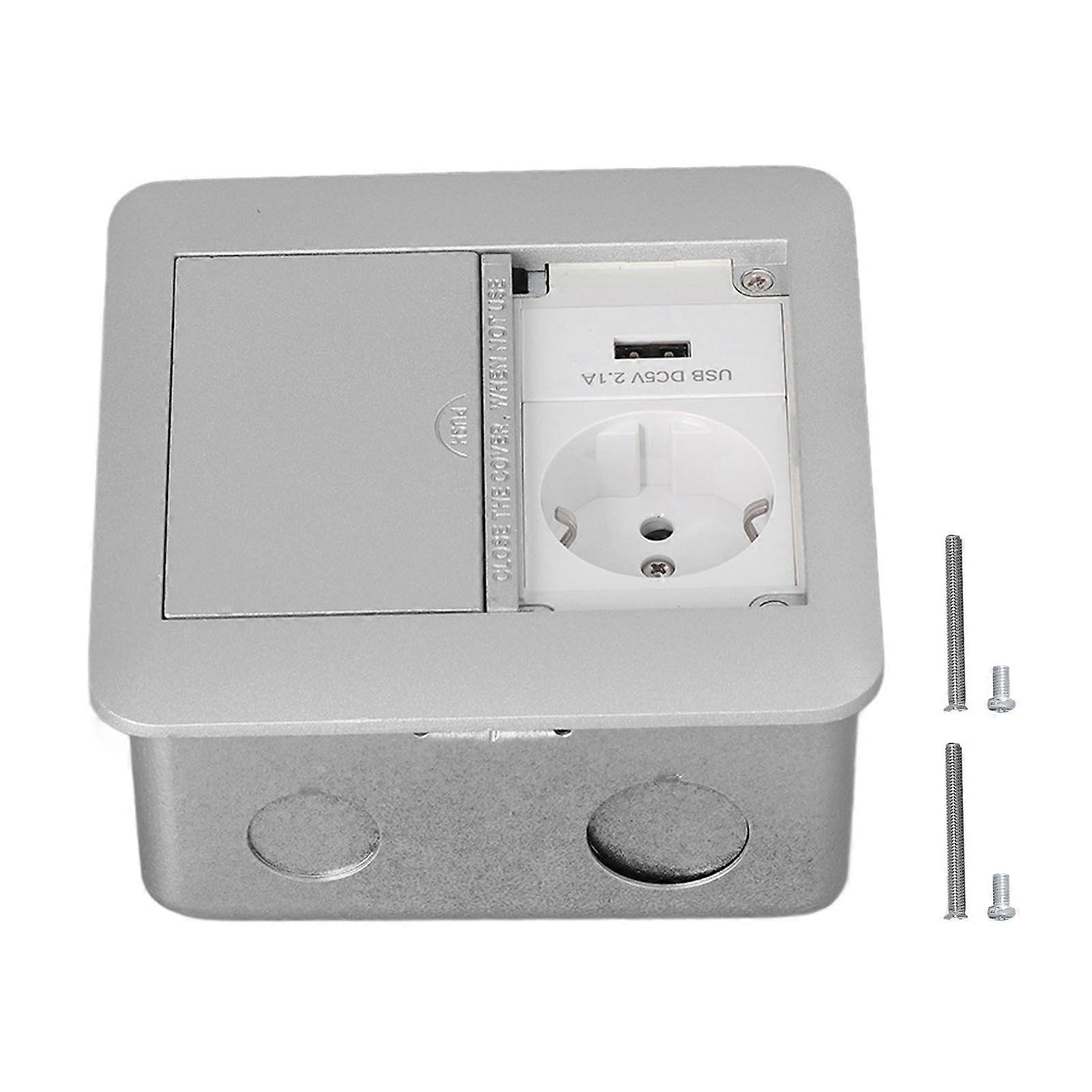 Power Socket Multifunctional 2 Outlets Flame Retardant Waterproof Recessed Outlet