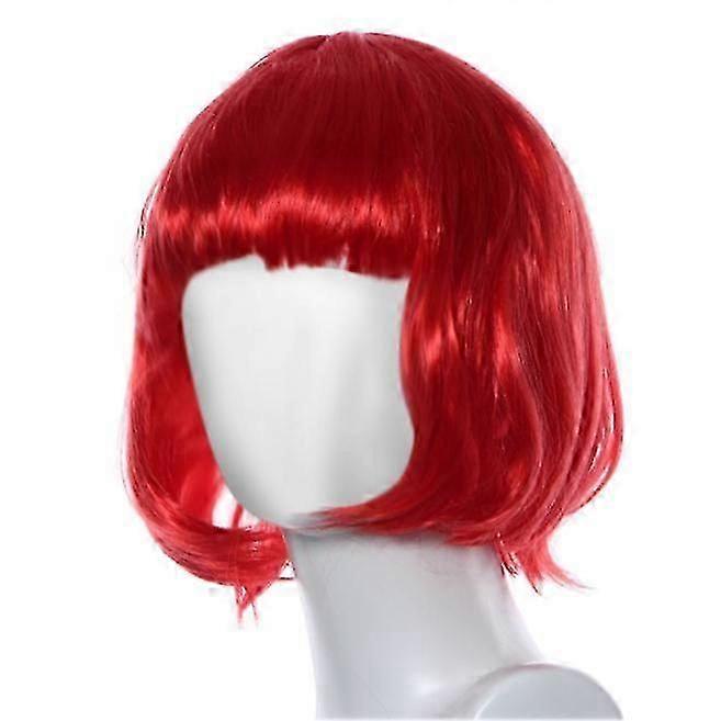 Wig Masquerade Small Roll Short Straight Hair Wig