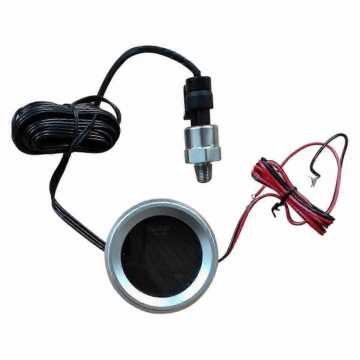 Oil Pressure Gauge with Alarm and 1/8 NPT Sensor for Monitoring Systems