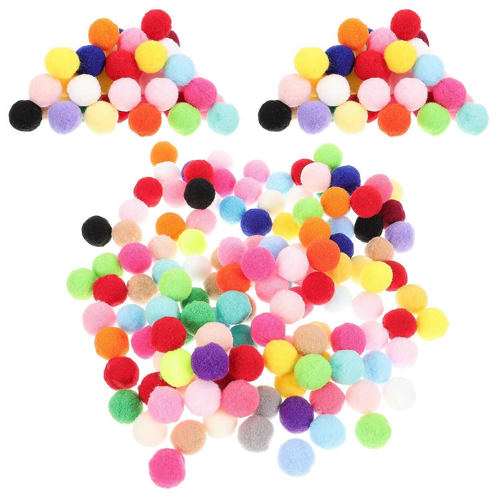 Plush Ball Playthings for DIY 500Pcs Colorful Elastic Plush Balls