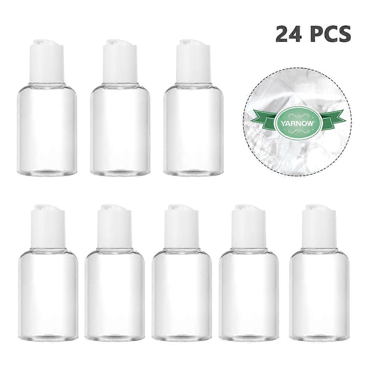 Plastic Lotion Bottle Dispenser for Liquid Holding 2Pcs Transparent Set