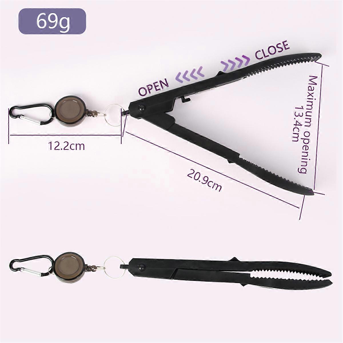 Multifunctional Fishing Fish Clip Hand Controller Tackle Tool,Black