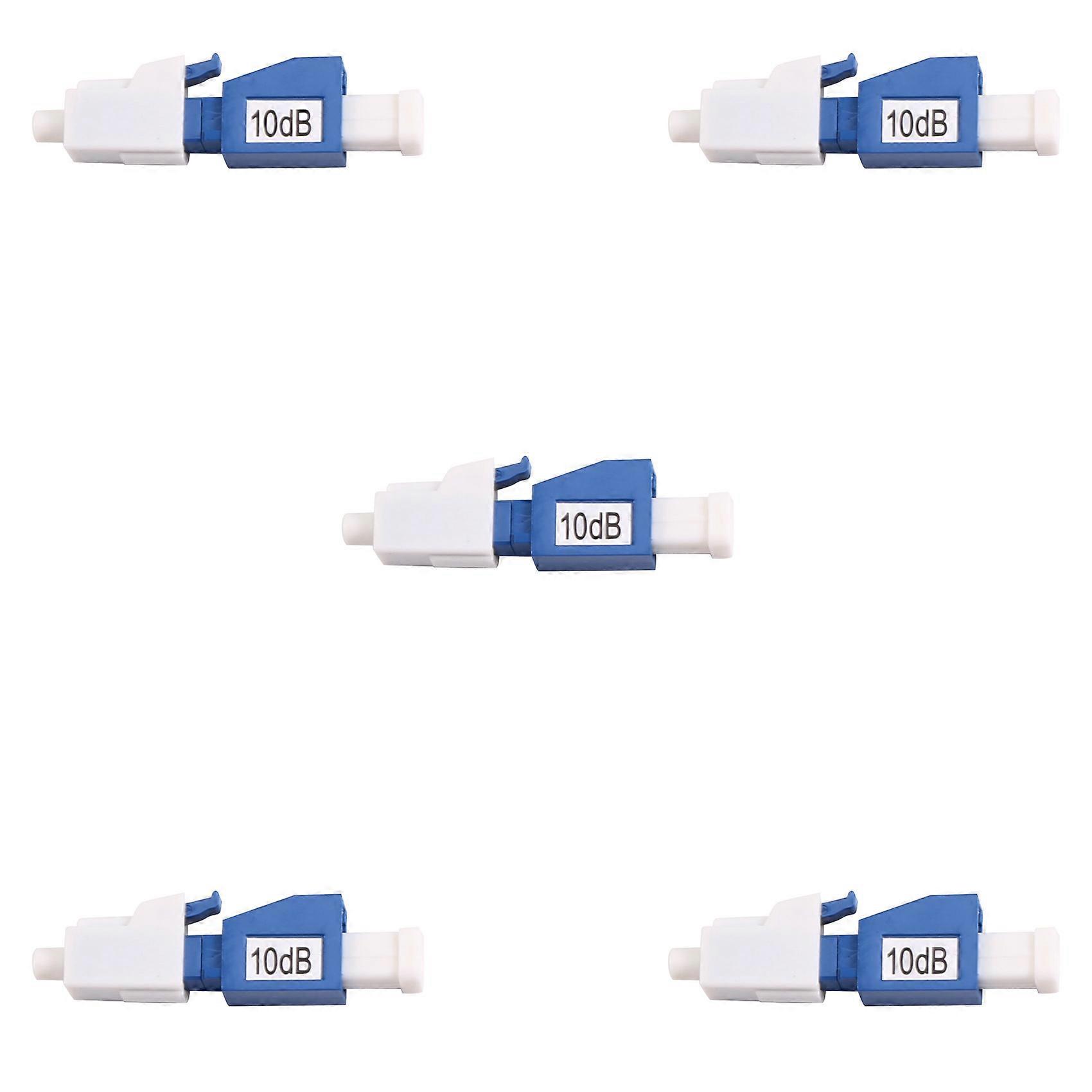 5pcs for LC UPC 10dB Fiber Optic Adapter for Simplex SC UPC Connector Fiber Optic Attenuator SC10dB Fiber Flange