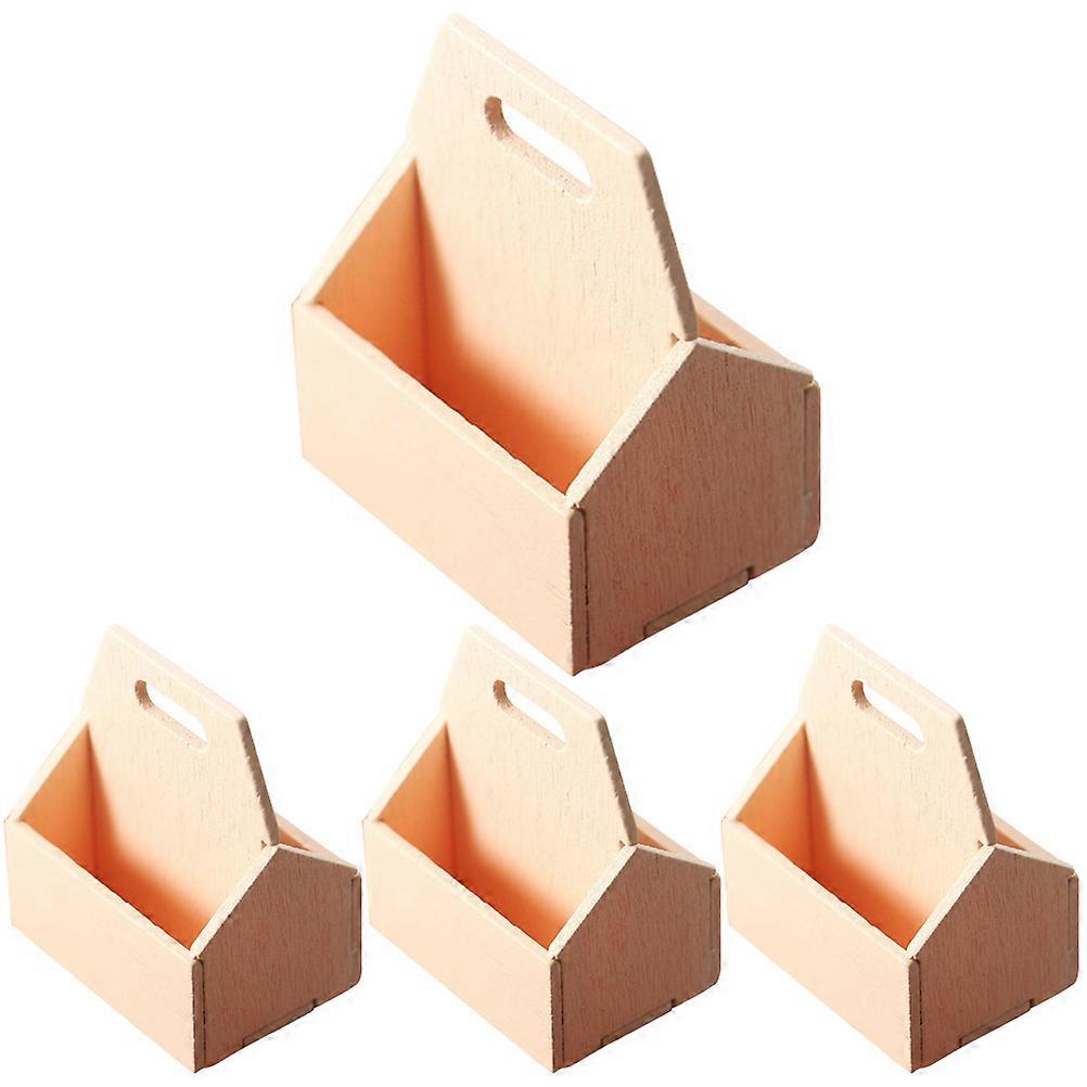 Rectangular Mini House Storage Basket Multiple Uses For DIY Enthusiasts Indoor Decoration 4.00X3.20X2.40CM