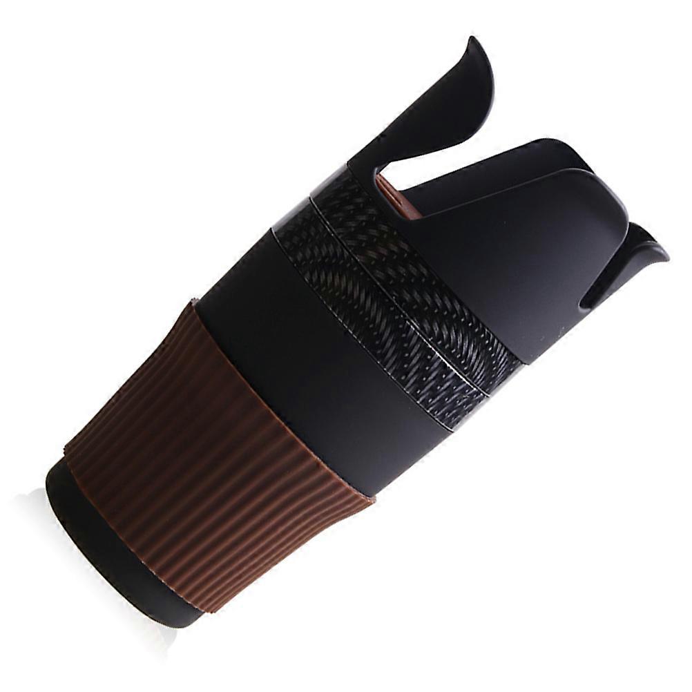 Car Phone Stand Multifunction Auto Bottle Drink Holder 2Pcs Black