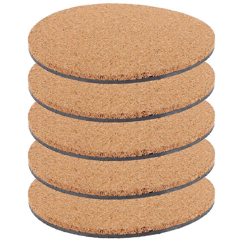 Round Cork Mat Insulation Coasters for Table Protection 25Pcs Flowerpot Pads