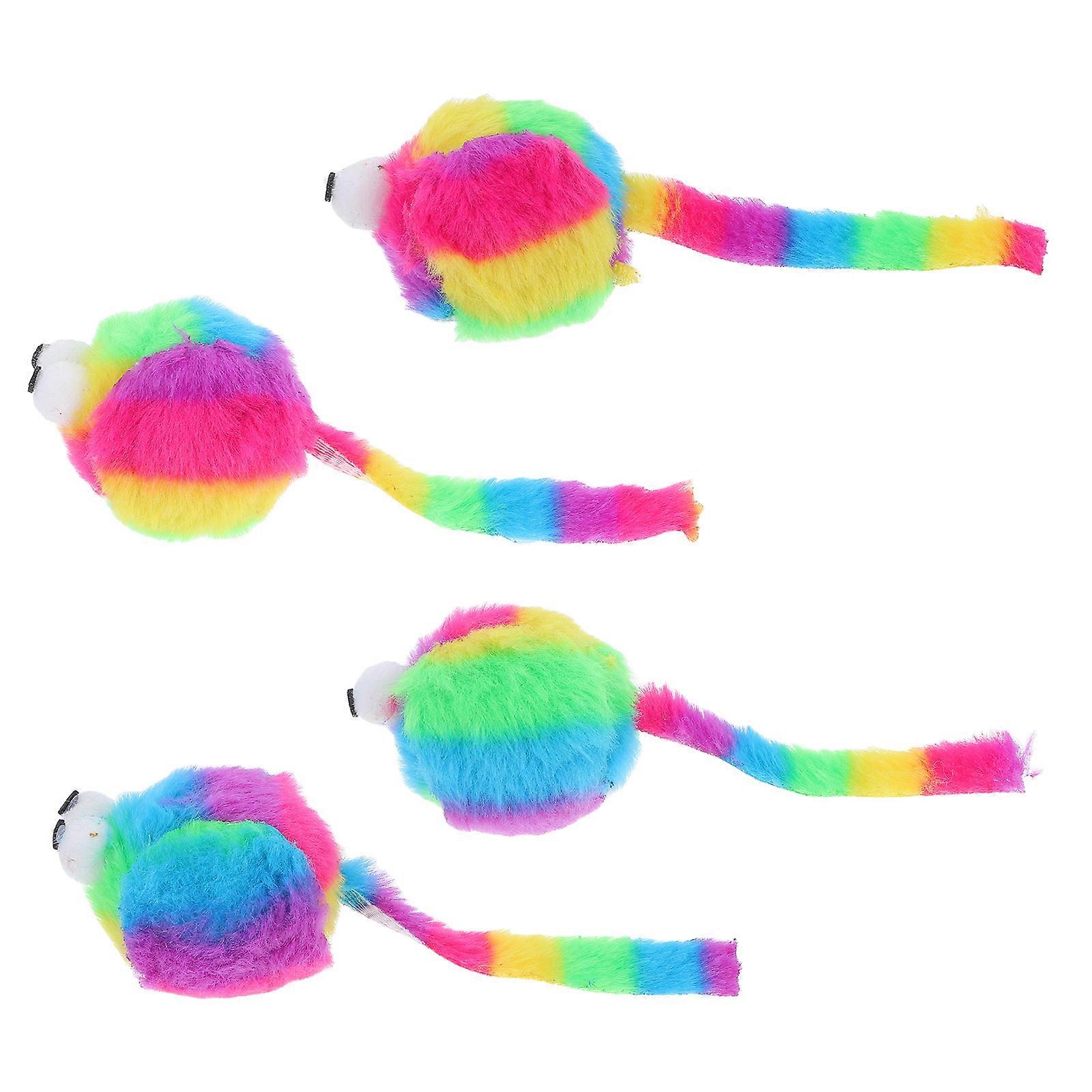 Interactive Cat Toys Plush Mouse Toys for Cats Indoor Play 20Pcs