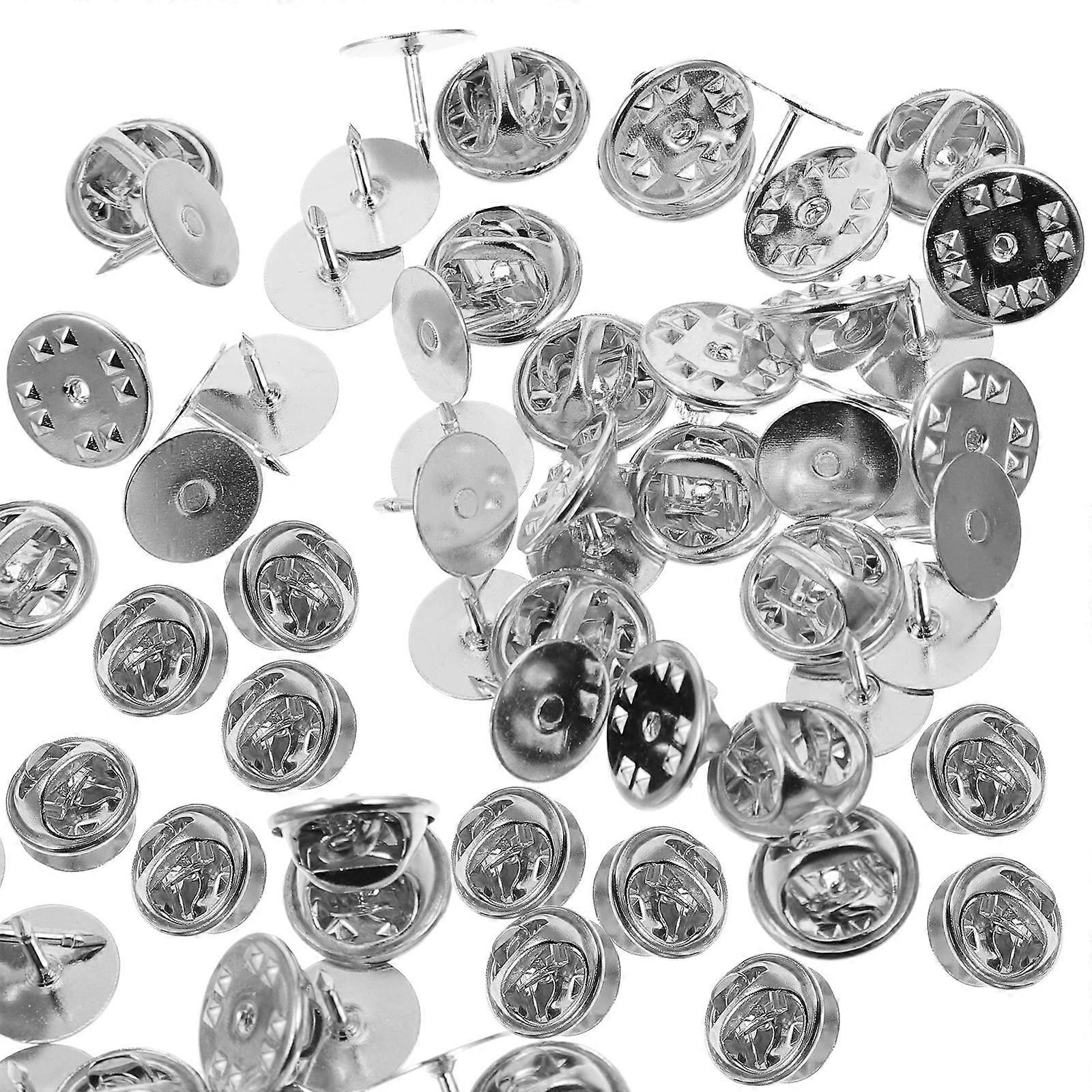 Pins for Crafts Pin Back Clutch Locking Pins for Tie Tack 100Sets