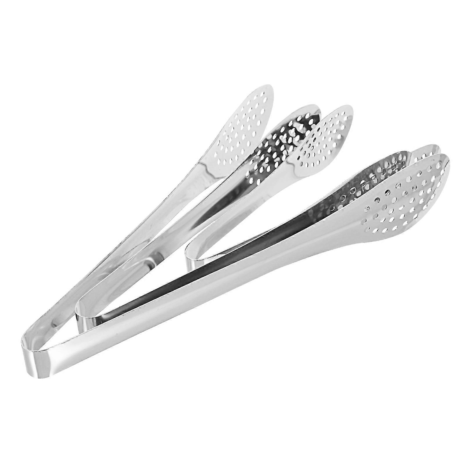 6Pcs Stainless Steel Food Tongs for Kitchen Use Multi-Function Barbecue Tool