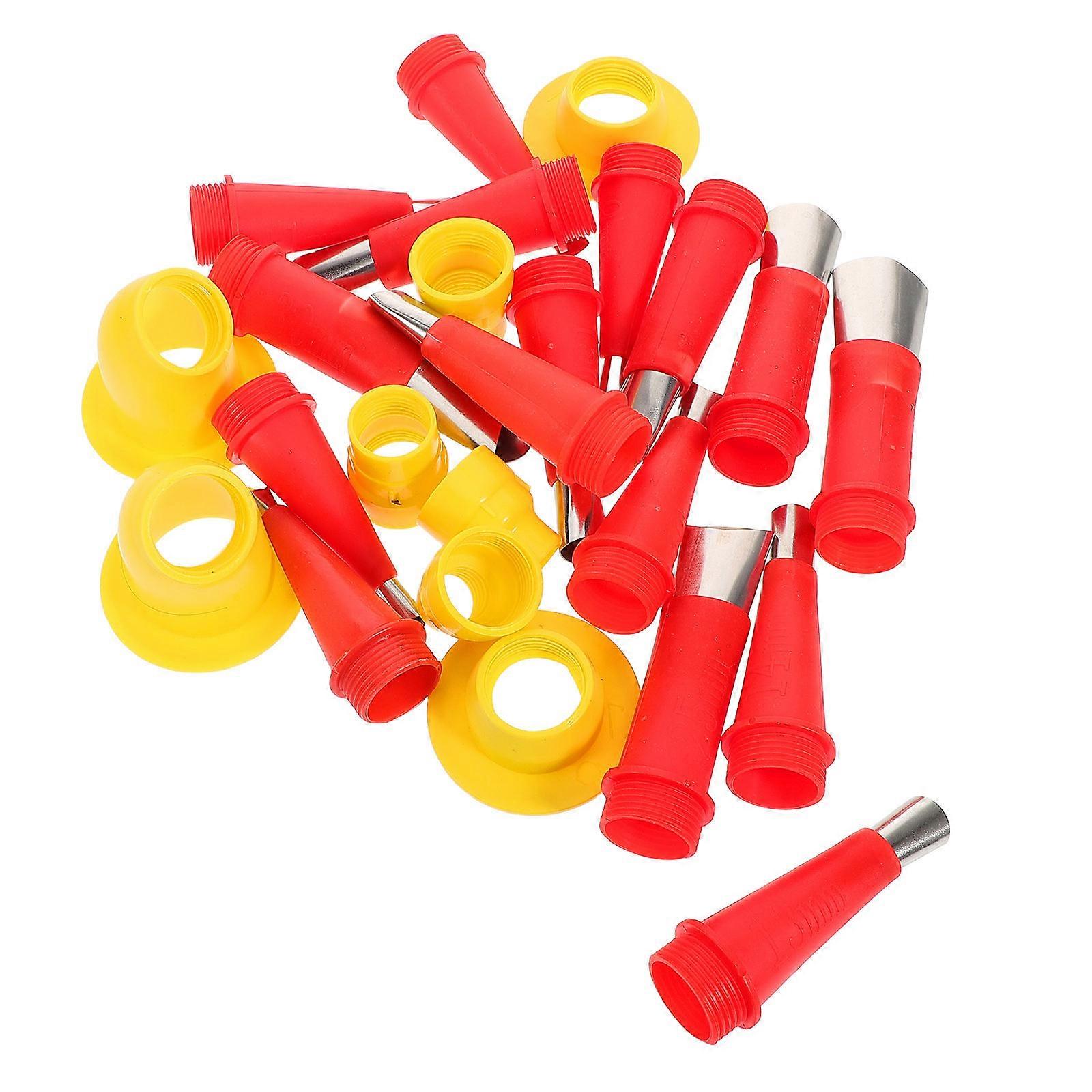 Integrated Rubber Nozzle Tool Kit Stainless Steel Glue Tips for Caulking 4Sets