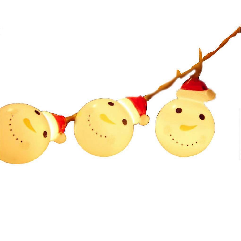 Christmas LED String Lights Snowman Xmas Tree Decorations Party Supplies