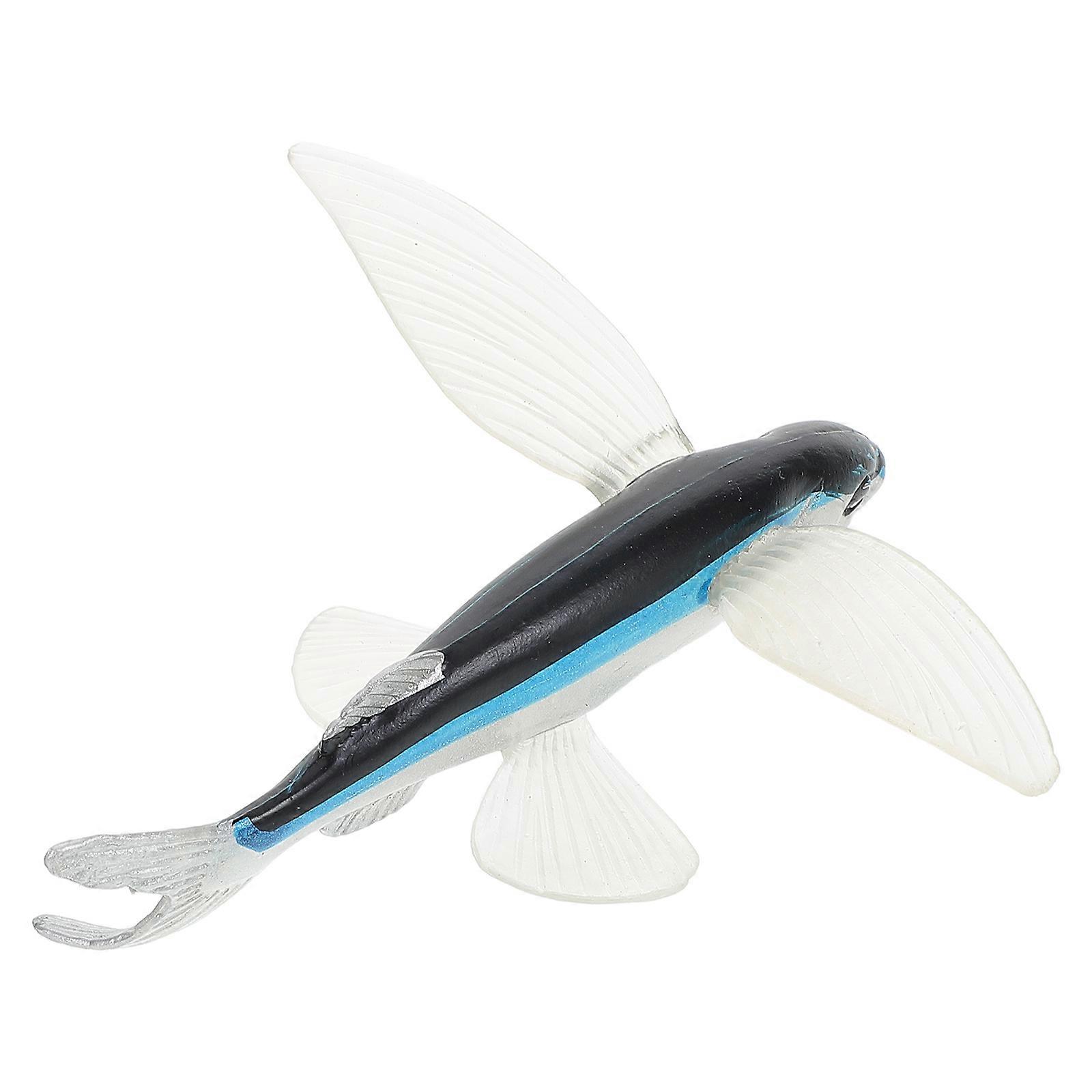 Flying Fish Figurine Educational Toy for Marine Animal Learning Multi Plastic Model 1Set