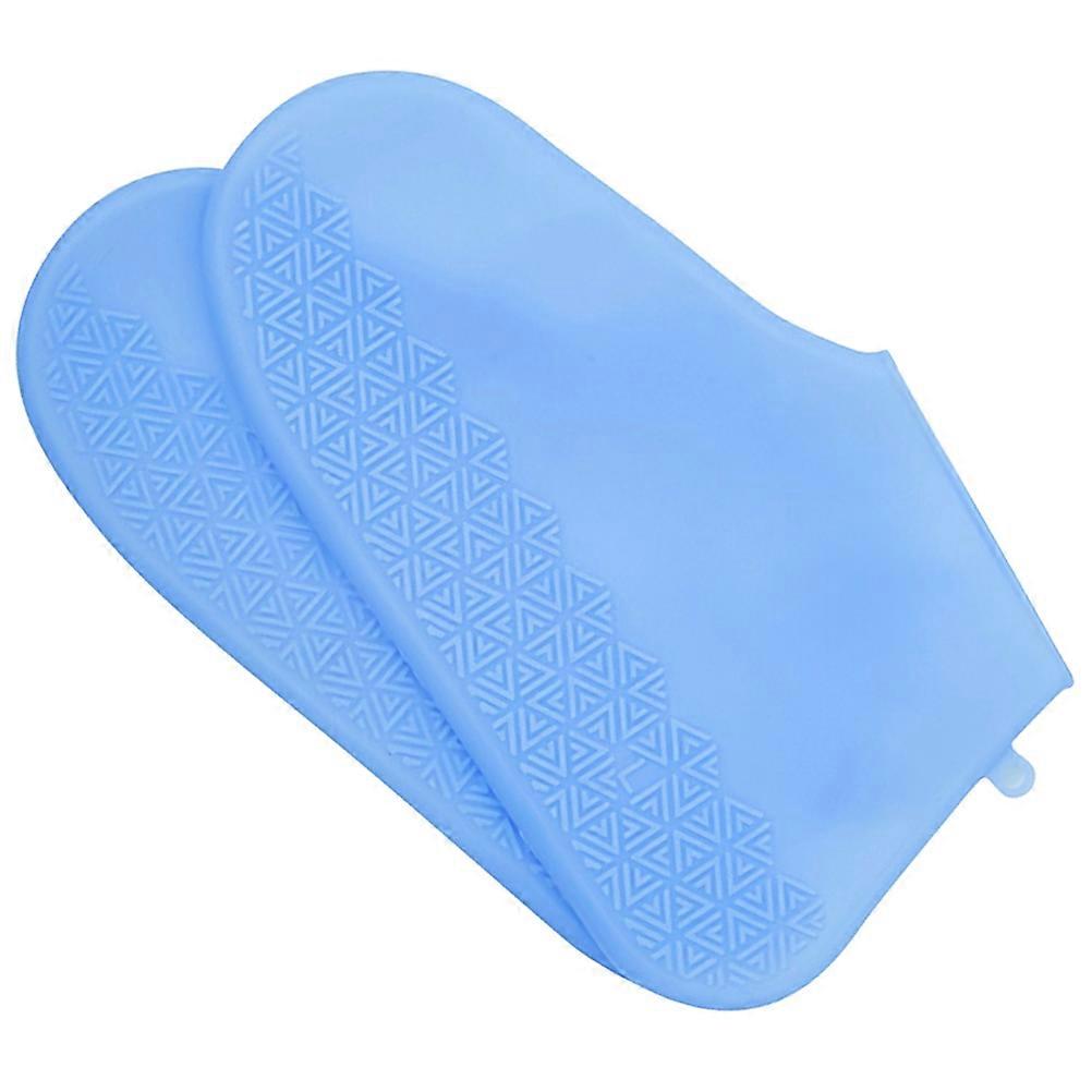 Non-slip Indoor Shoe Covers for Home Use in Blue Size S Made from Durable Material for Protective Comfort 1 Pair