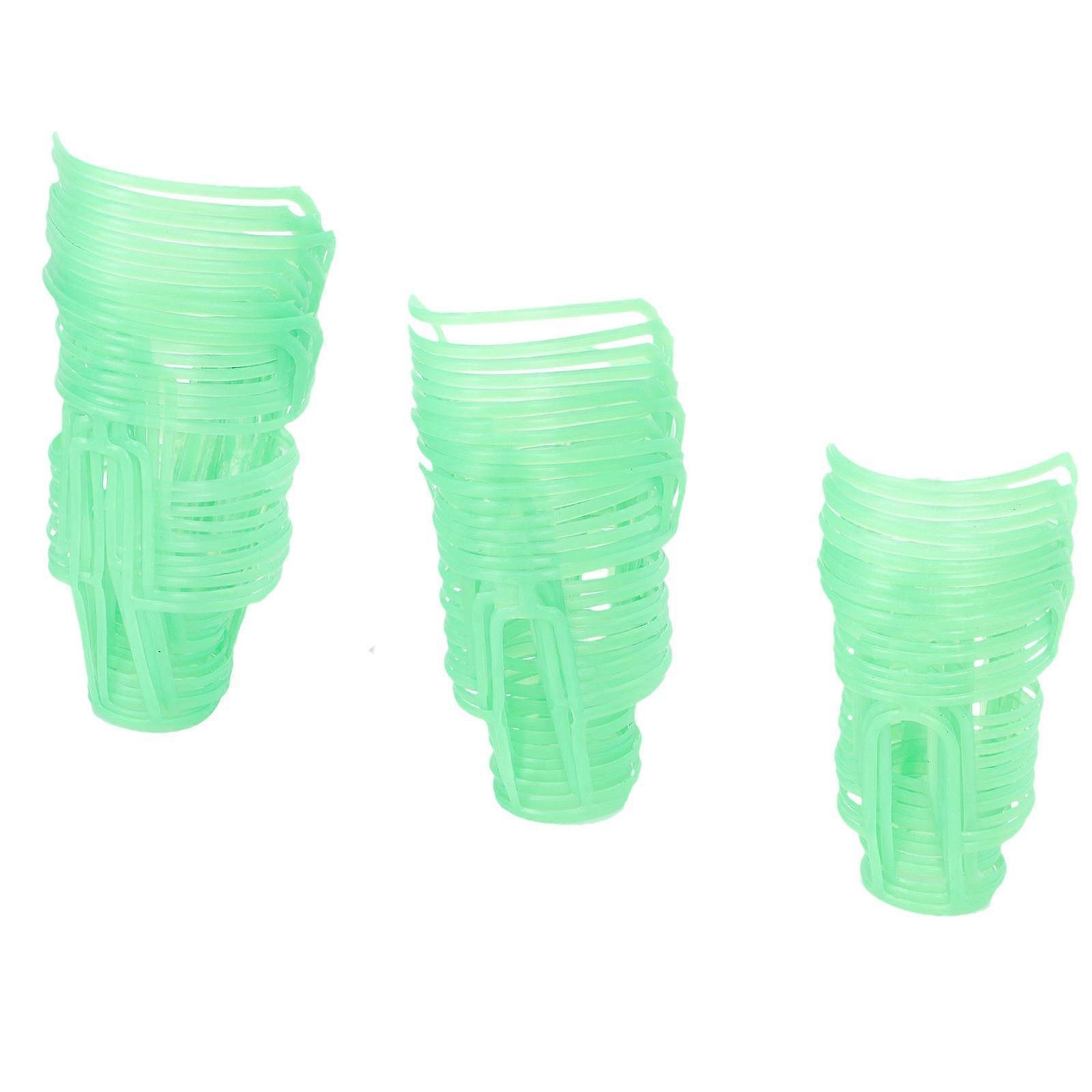 Bottle Covers Plastic Hanging Nets for Storage 72Pcs Green