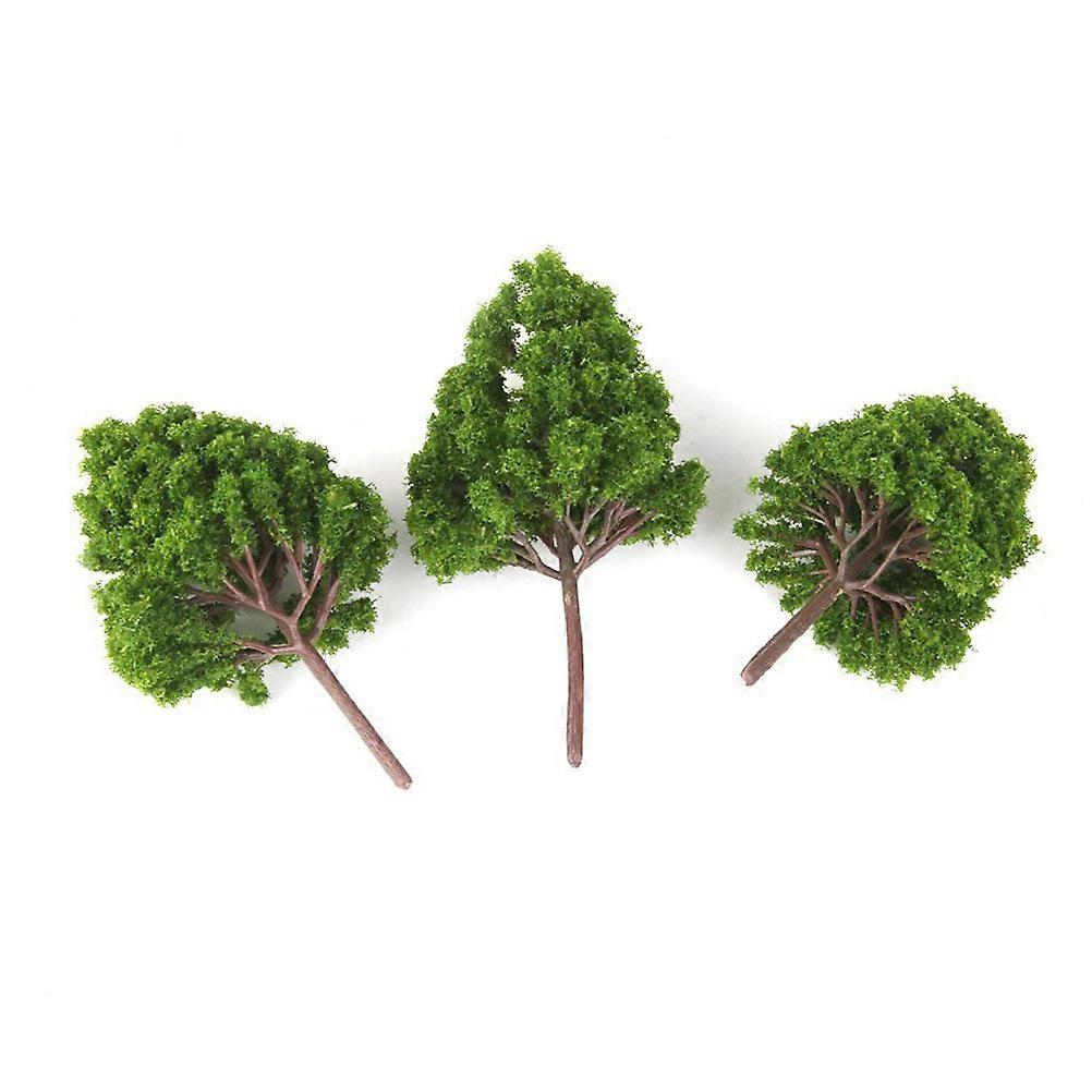 Green Model Tree Plastic for Decoration Use 20Pcs Landscape Model Trees