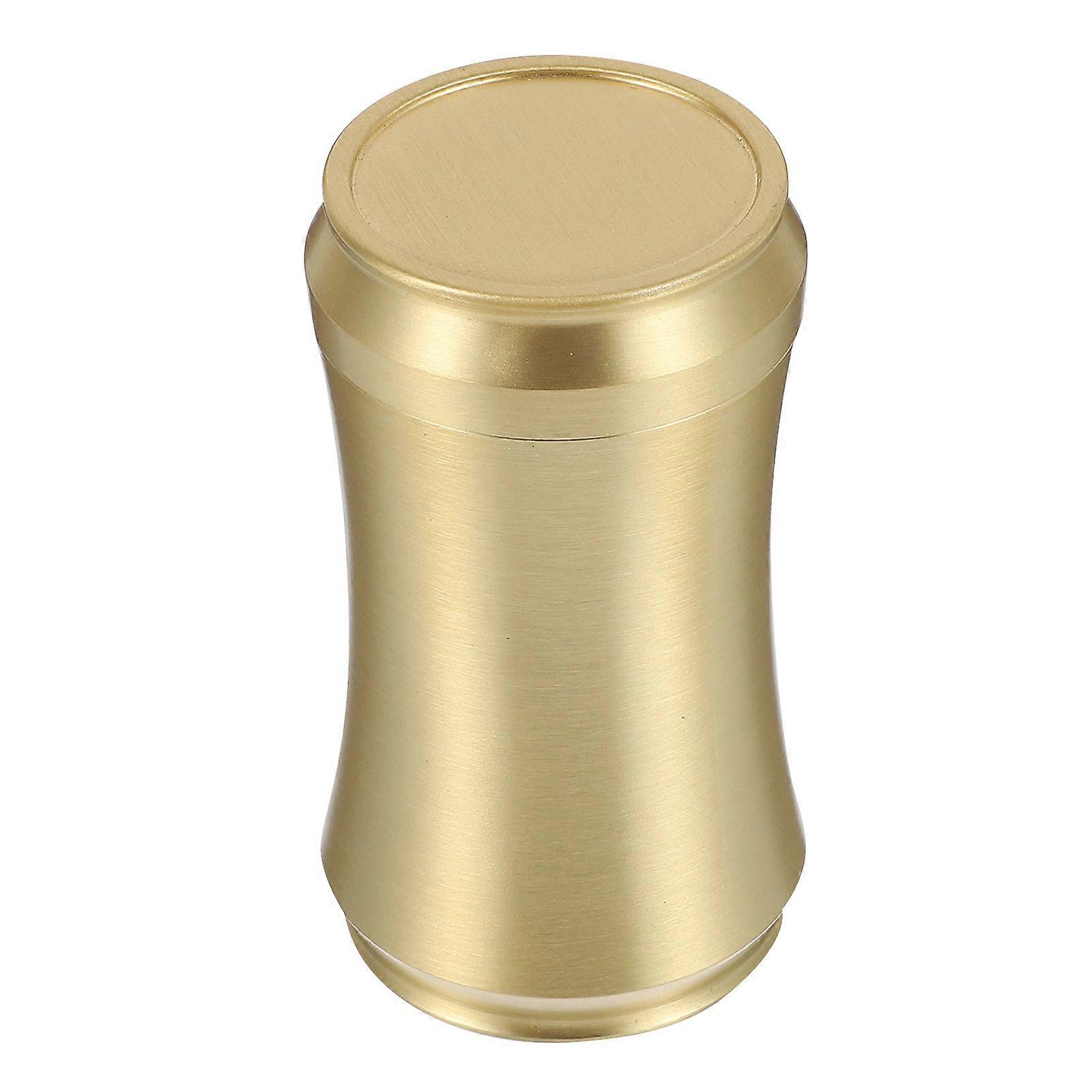 Golden Copper Tea Canister for Storage Use 2Pcs Tea Leaf Storage Jar