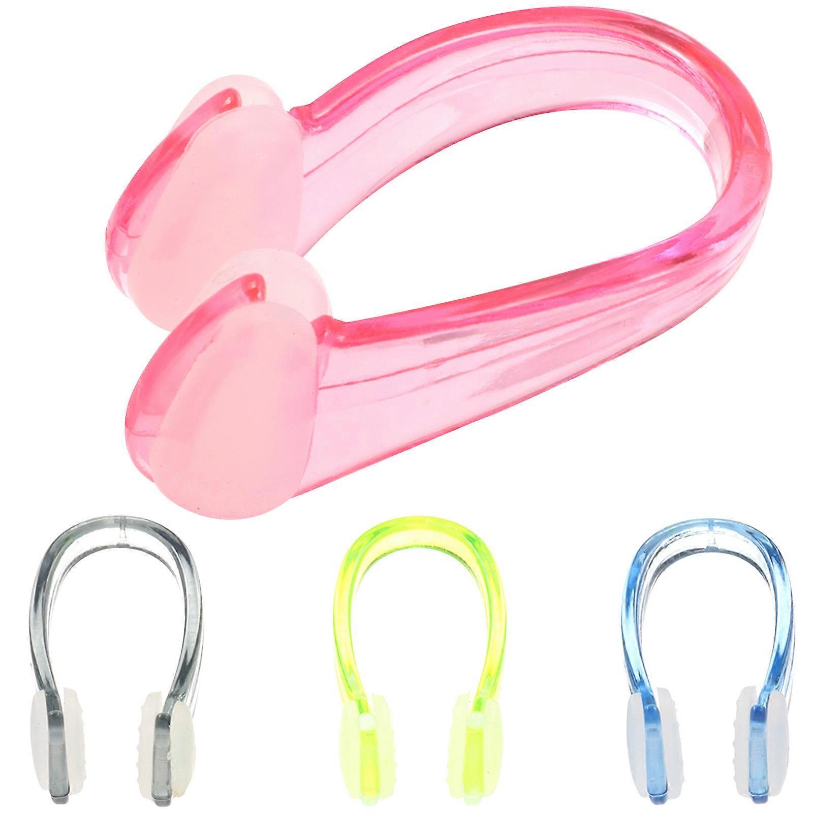 Nose Plugs Swimming 4Pcs Assorted Color Designed For Comfortable Use By Adults And Children Over 10 Years Old Lightweight And Portable