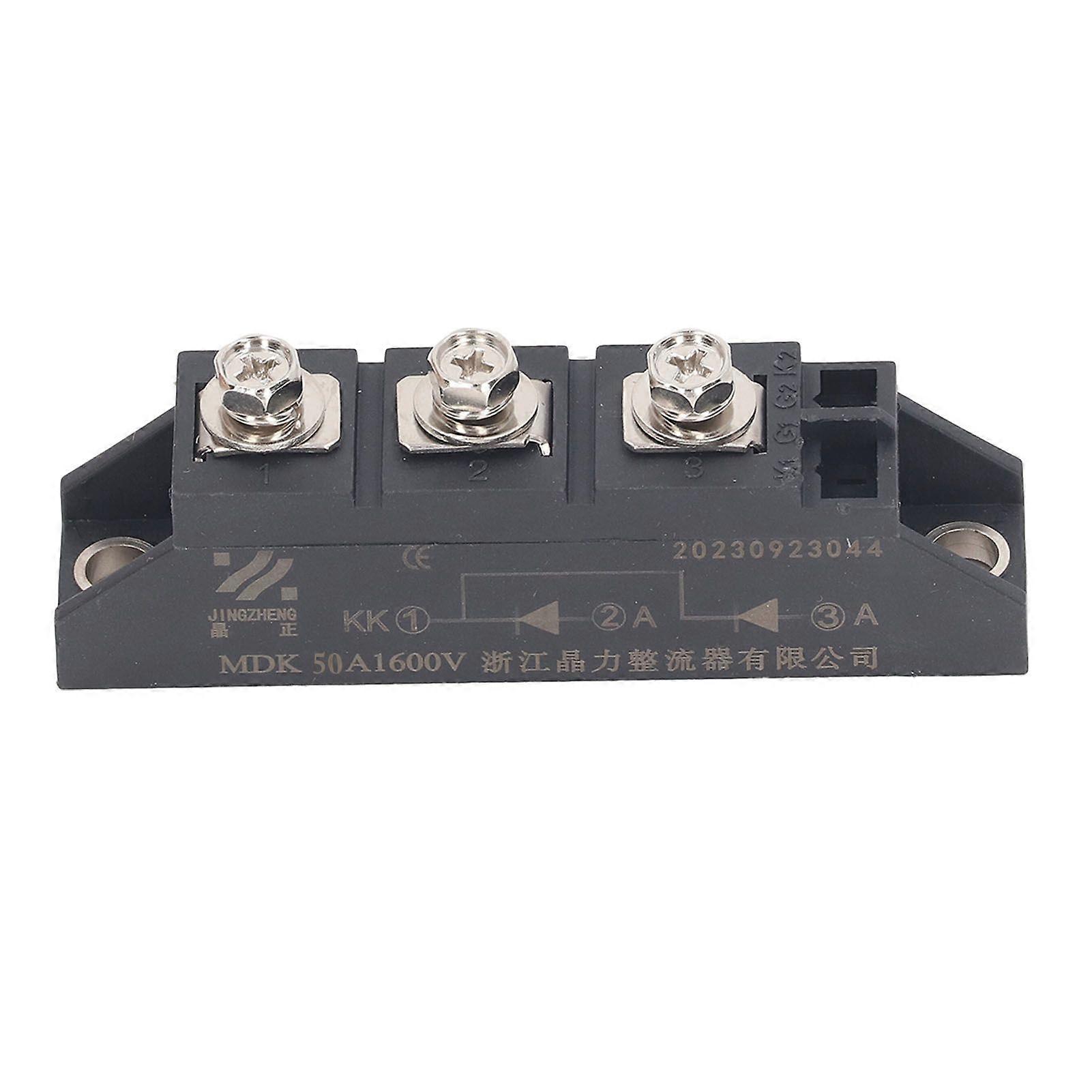 3 Terminal Rectifier Module 2 in 1 Out Common Cathode Photovoltaic Anti Reverse Diode Rectification Module MDK 50A 1600V