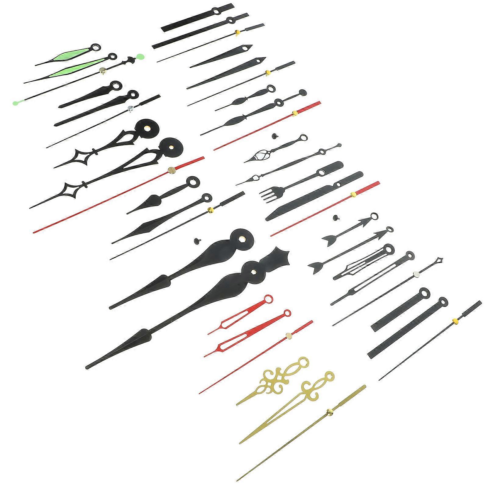 Assorted Color Clock Hands Clock Work Replacement Kit for DIY Repair 60Sets