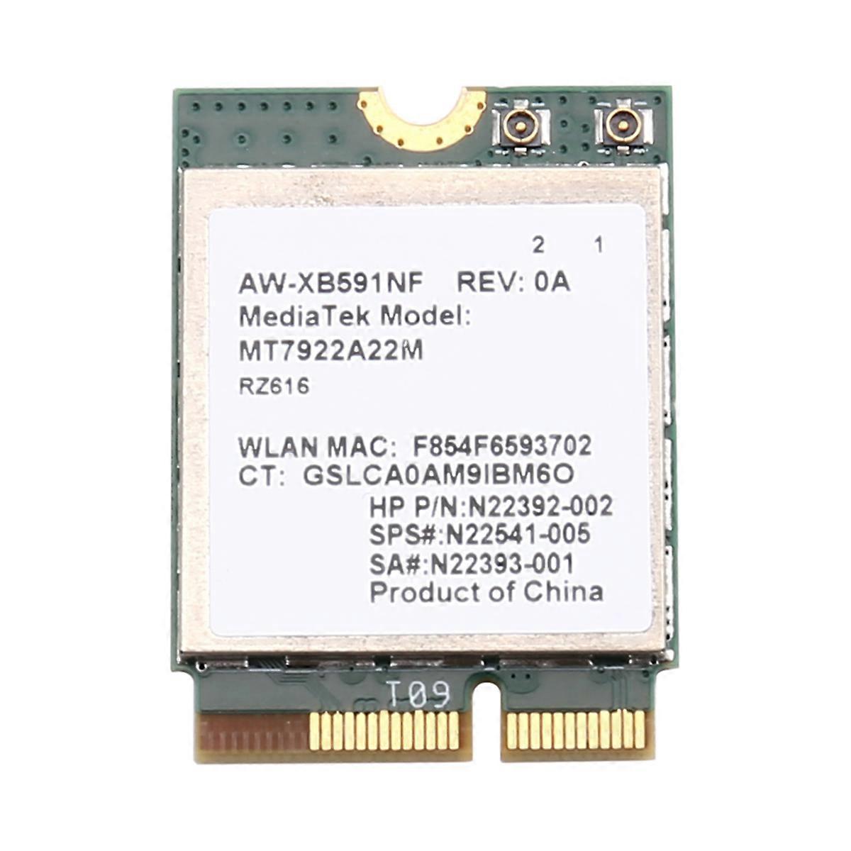 WiFi 6E MT7922 M.2 Wireless Card 5374Mbps BT 5.3 Tri Band 2.4G/5G/6Ghz Network Adapter Wireless Adap