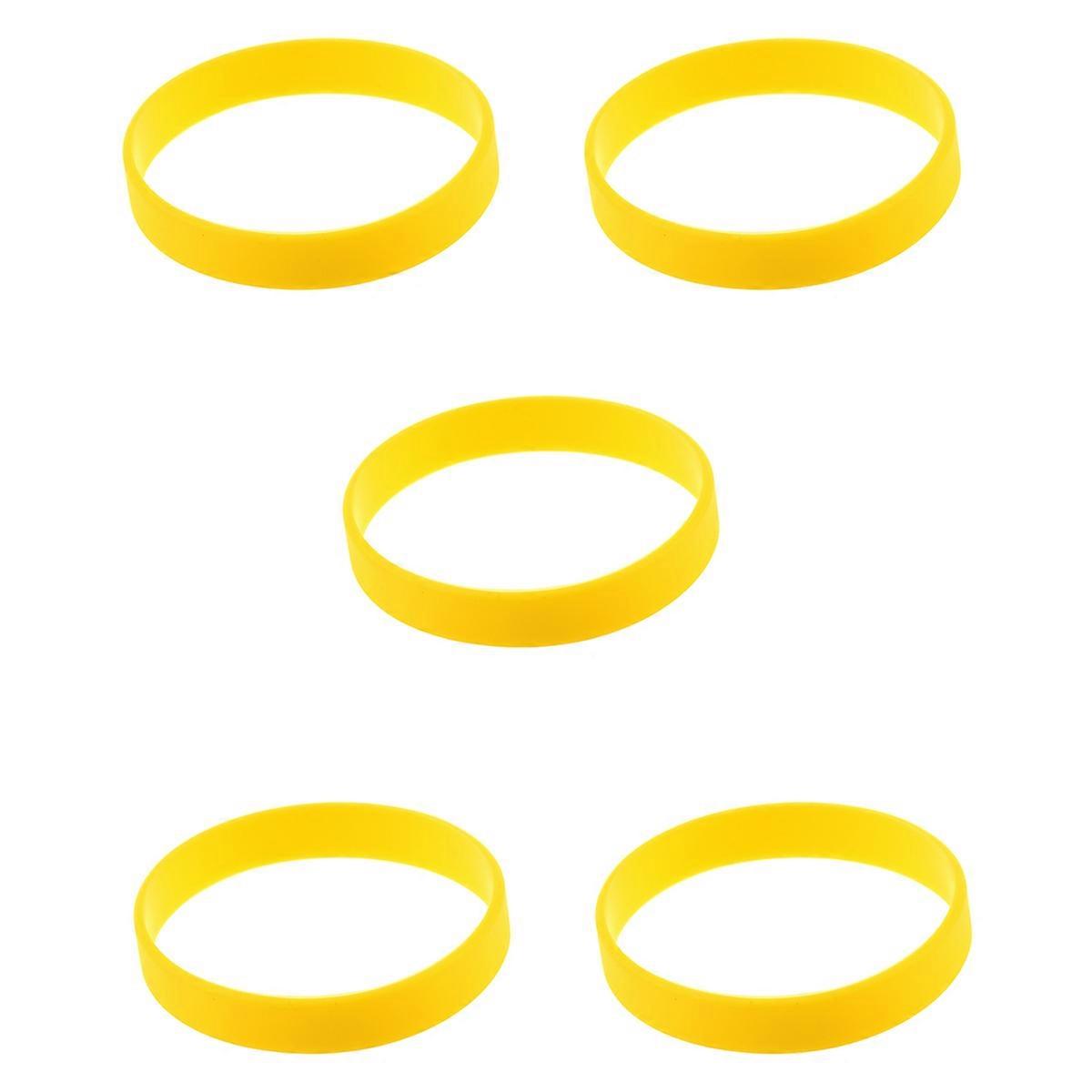 Silicone Rubber Wristband Bangle Yellow