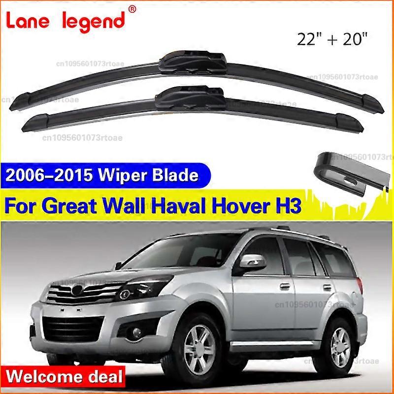 Applies to Wiper LHD Front Wiper Blades For Great Wall Haval Hover H3 2006-2015 Windshield Windscreen Window Rain Brushes 20"+22"