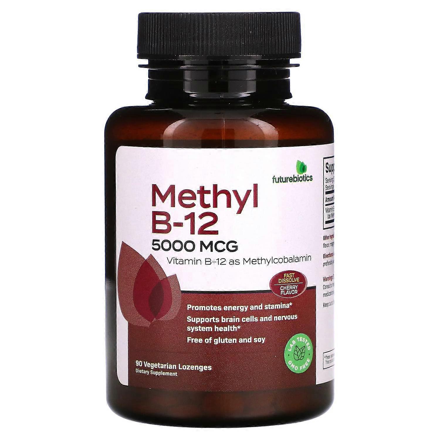 FutureBiotics, Methyl B-12, Cherry, 5,000 mcg, 90 Vegetarian Lozenges
