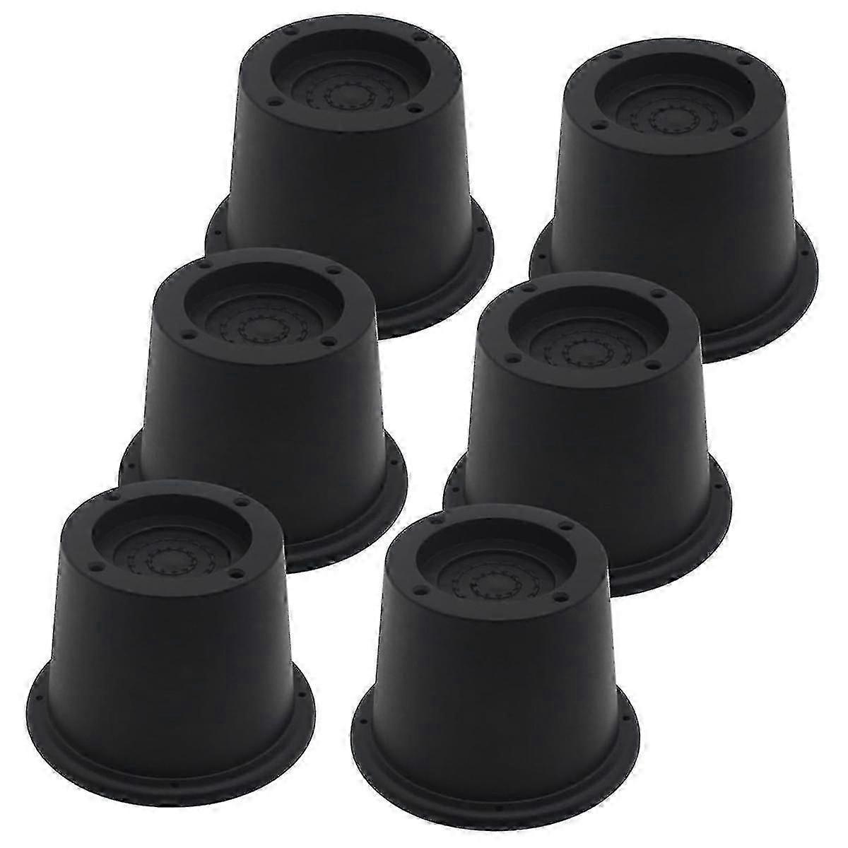 6Pack Móveis Risers Cama Preta Risers 2,3 polegadas Cama Elevadores Risers para sofá sofá Extensores de mesa Sup